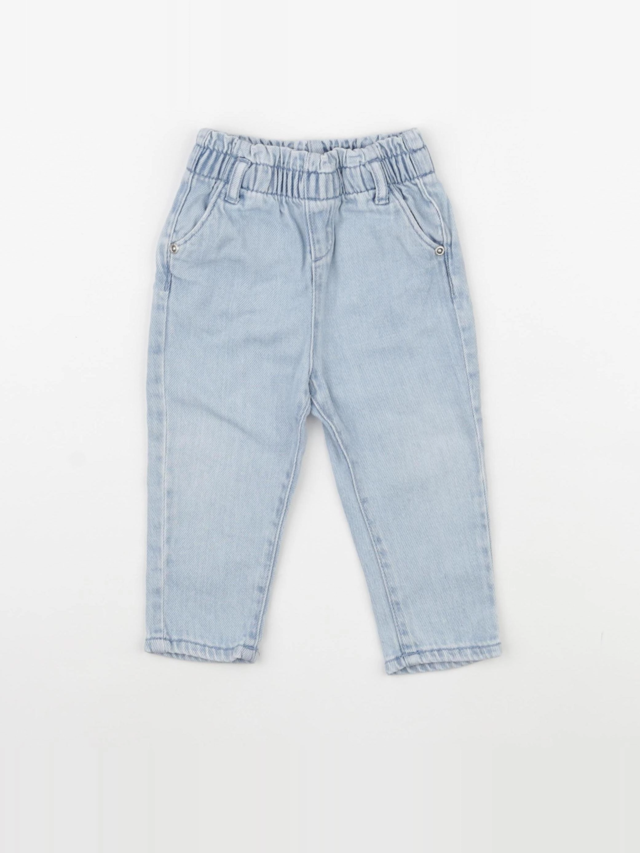 Vertbaudet - pantalon bleu - 9 mois