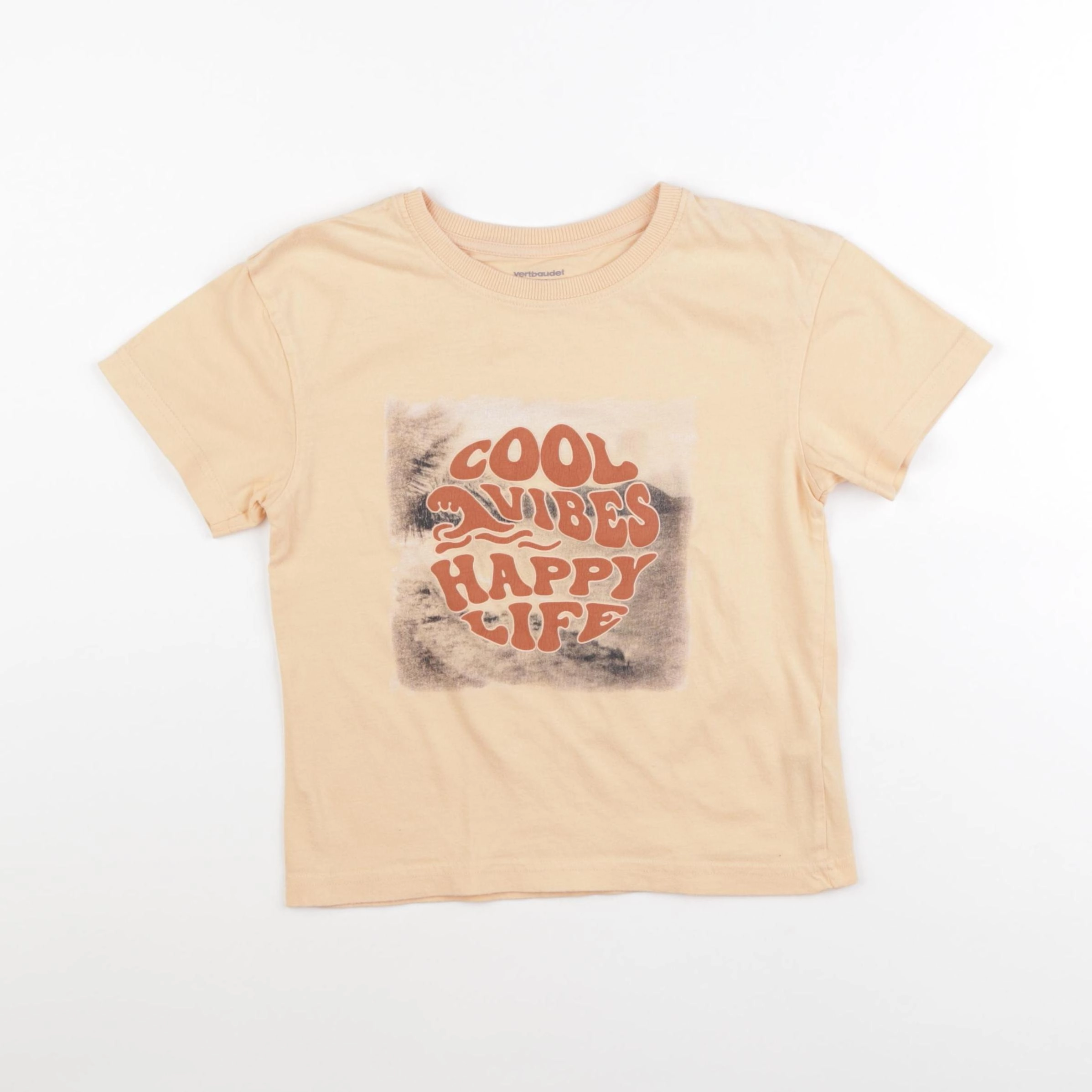 Vertbaudet - tee-shirt rose - 6 ans