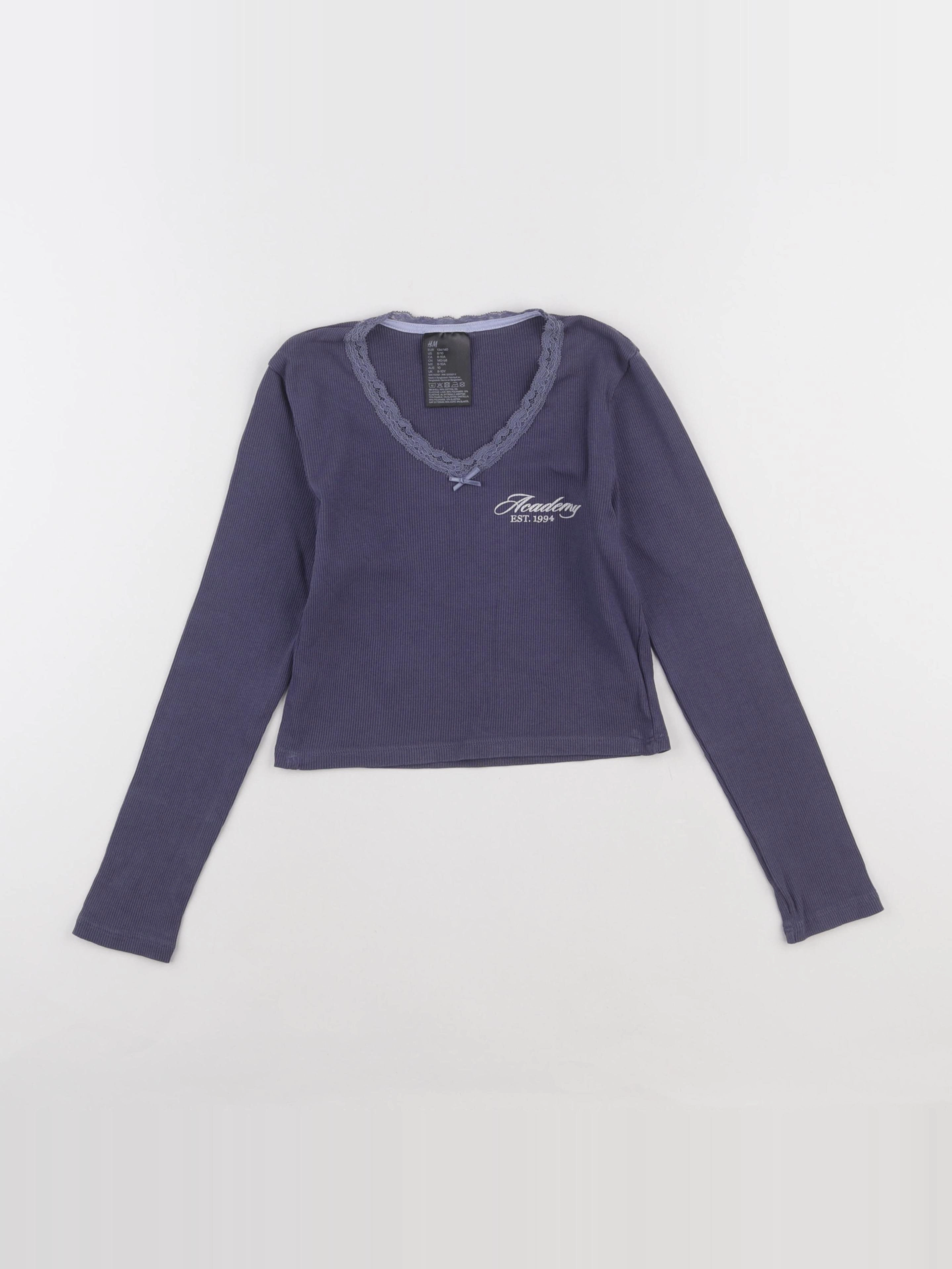 H&M - maillot de corps violet - 8/10 ans
