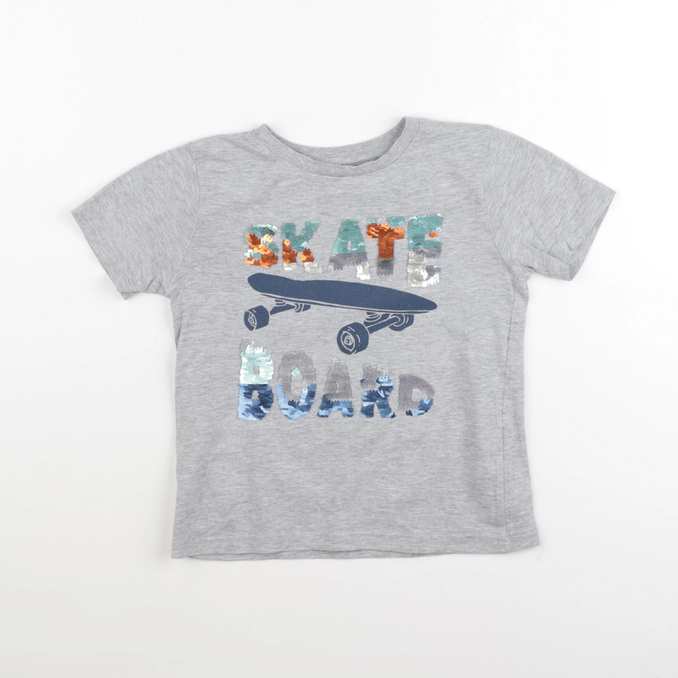 Vertbaudet - tee-shirt gris - 6 ans