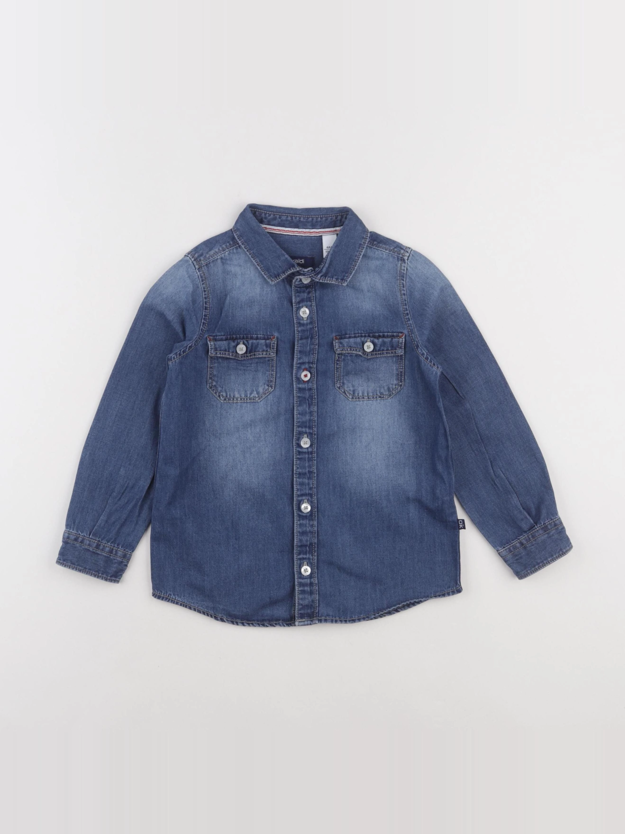 Okaidi - chemise bleu - 4 ans