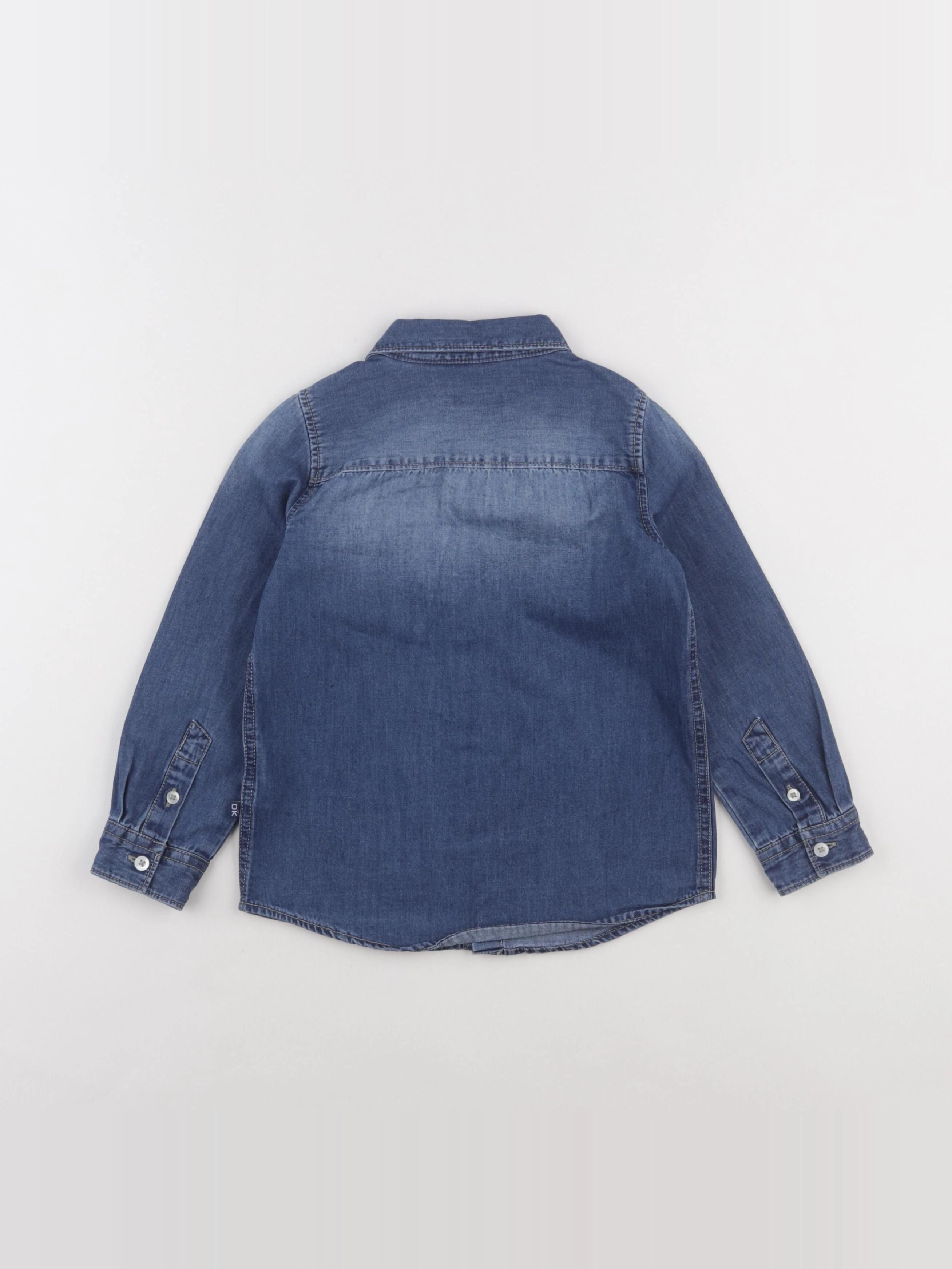 Okaidi - chemise bleu - 4 ans