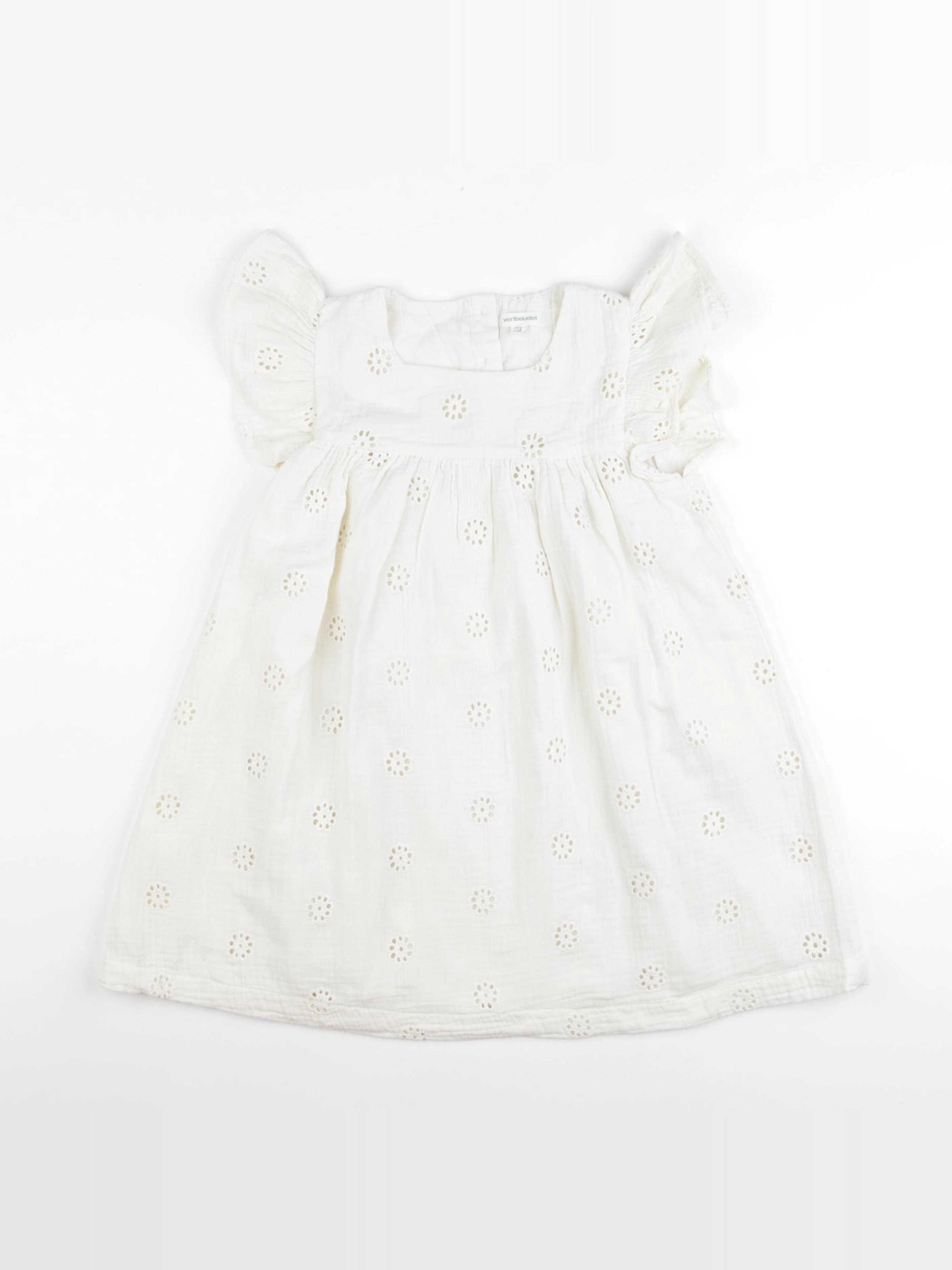 Vertbaudet - robe beige - 7 ans