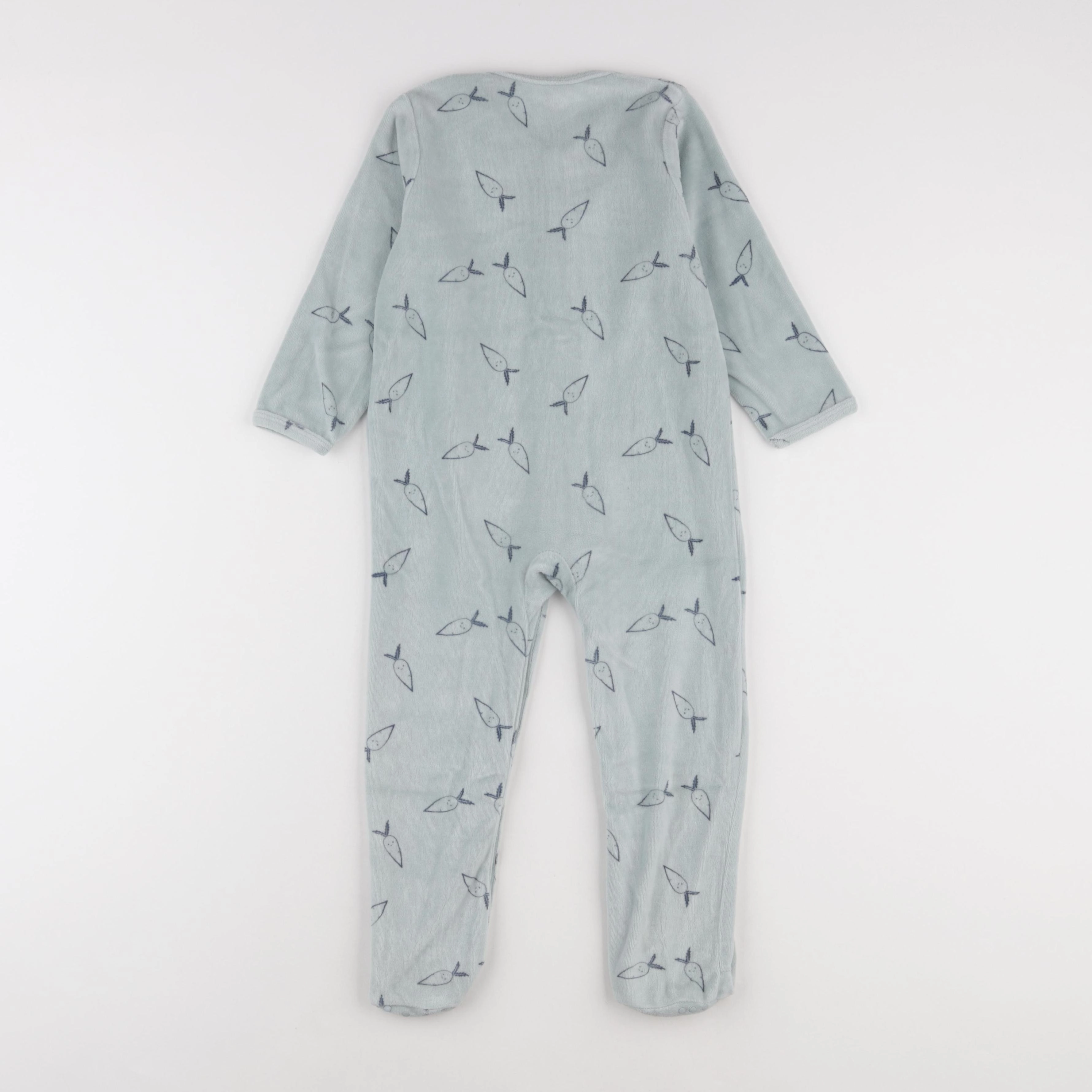 Vertbaudet - pyjama velours vert - 3 ans
