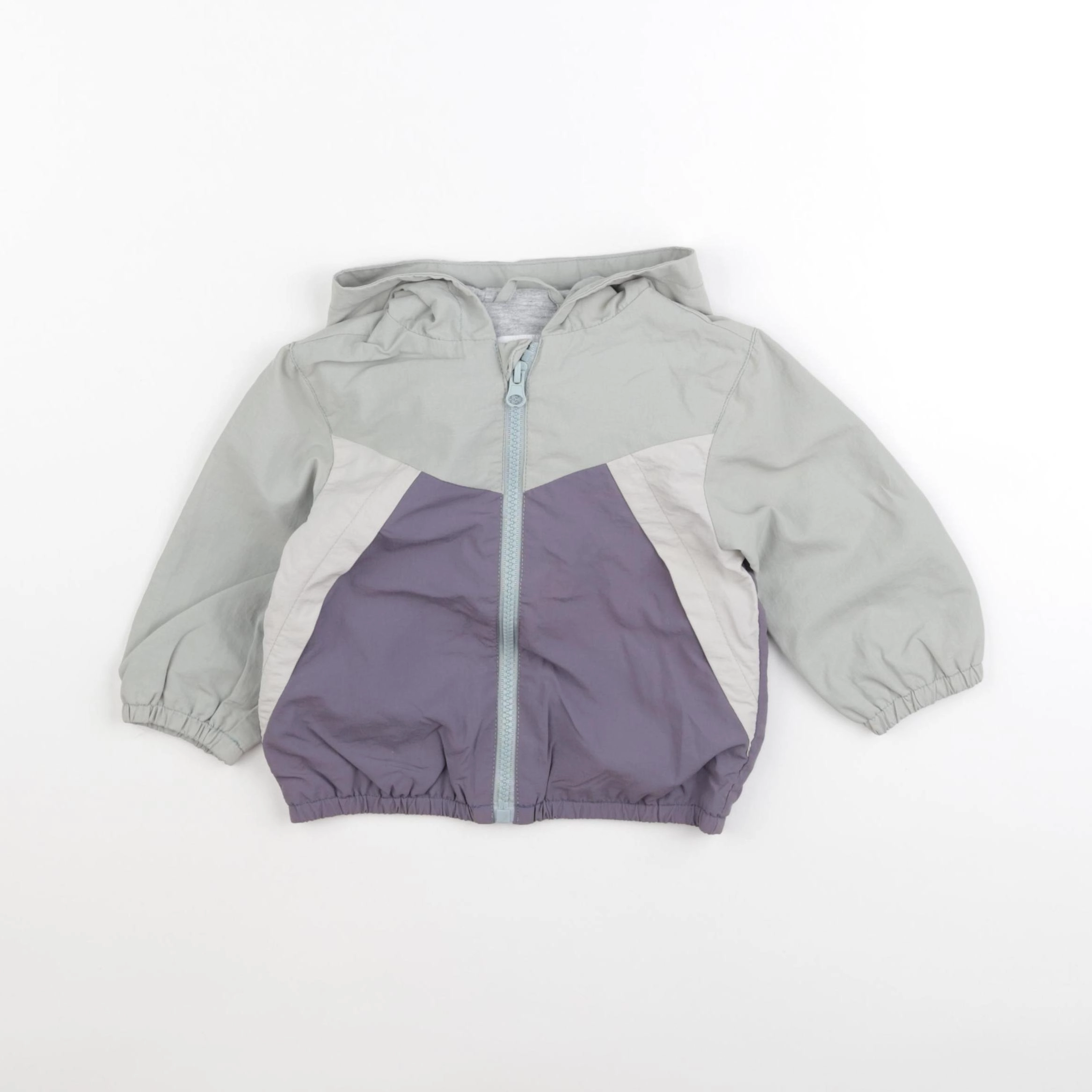 Vertbaudet - coupe-vent gris, vert - 12 mois