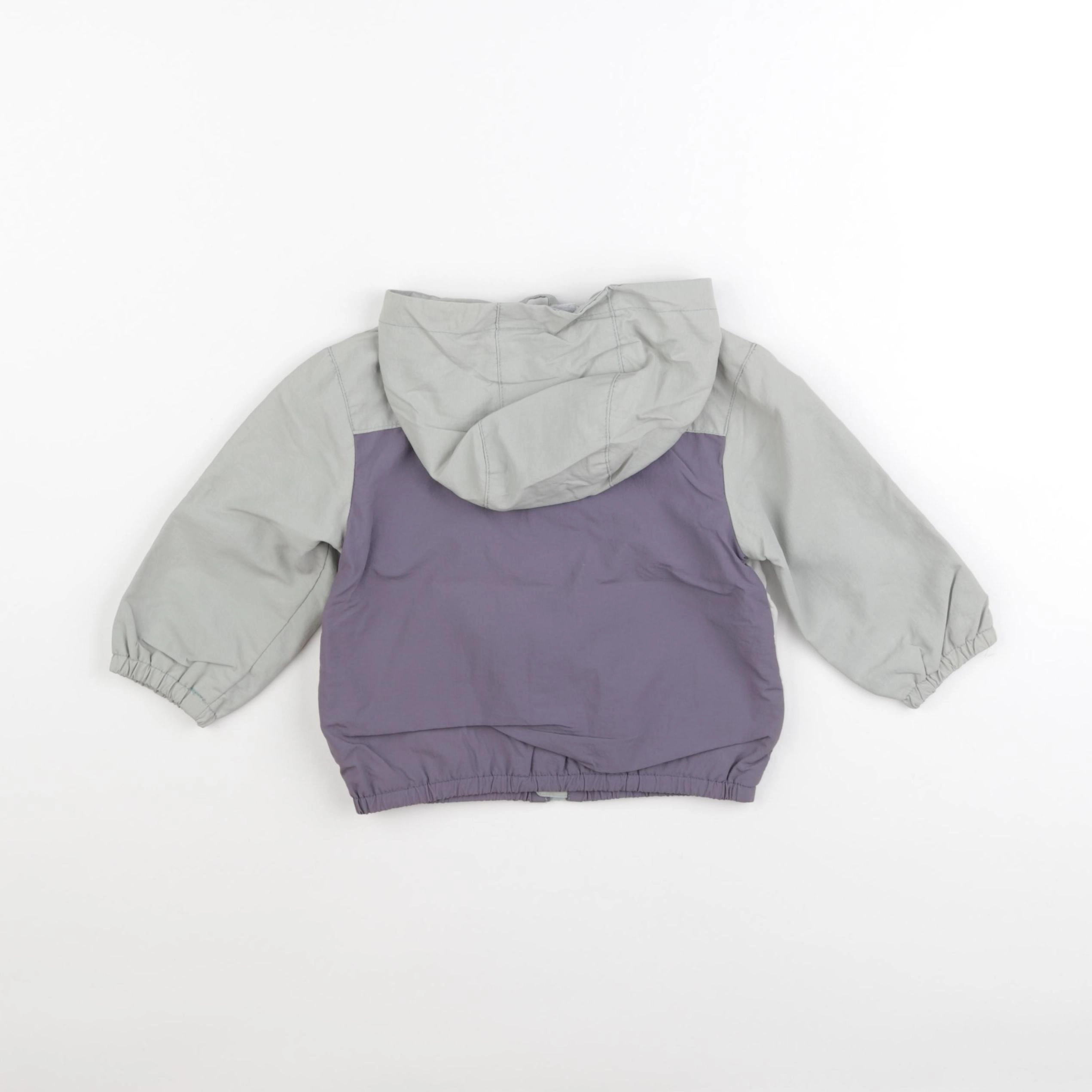 Vertbaudet - coupe-vent gris, vert - 12 mois