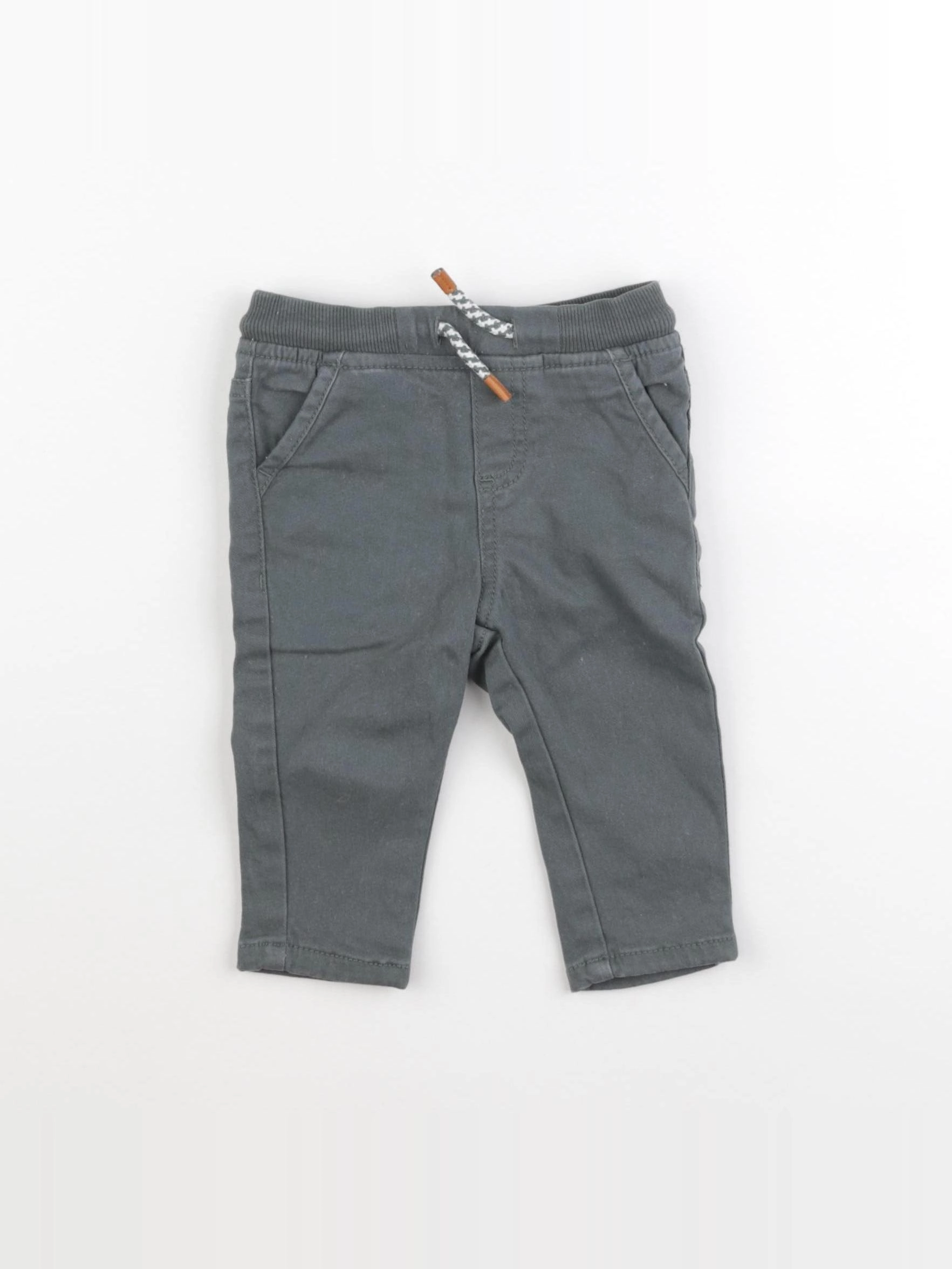 Vertbaudet - pantalon vert - 6 mois