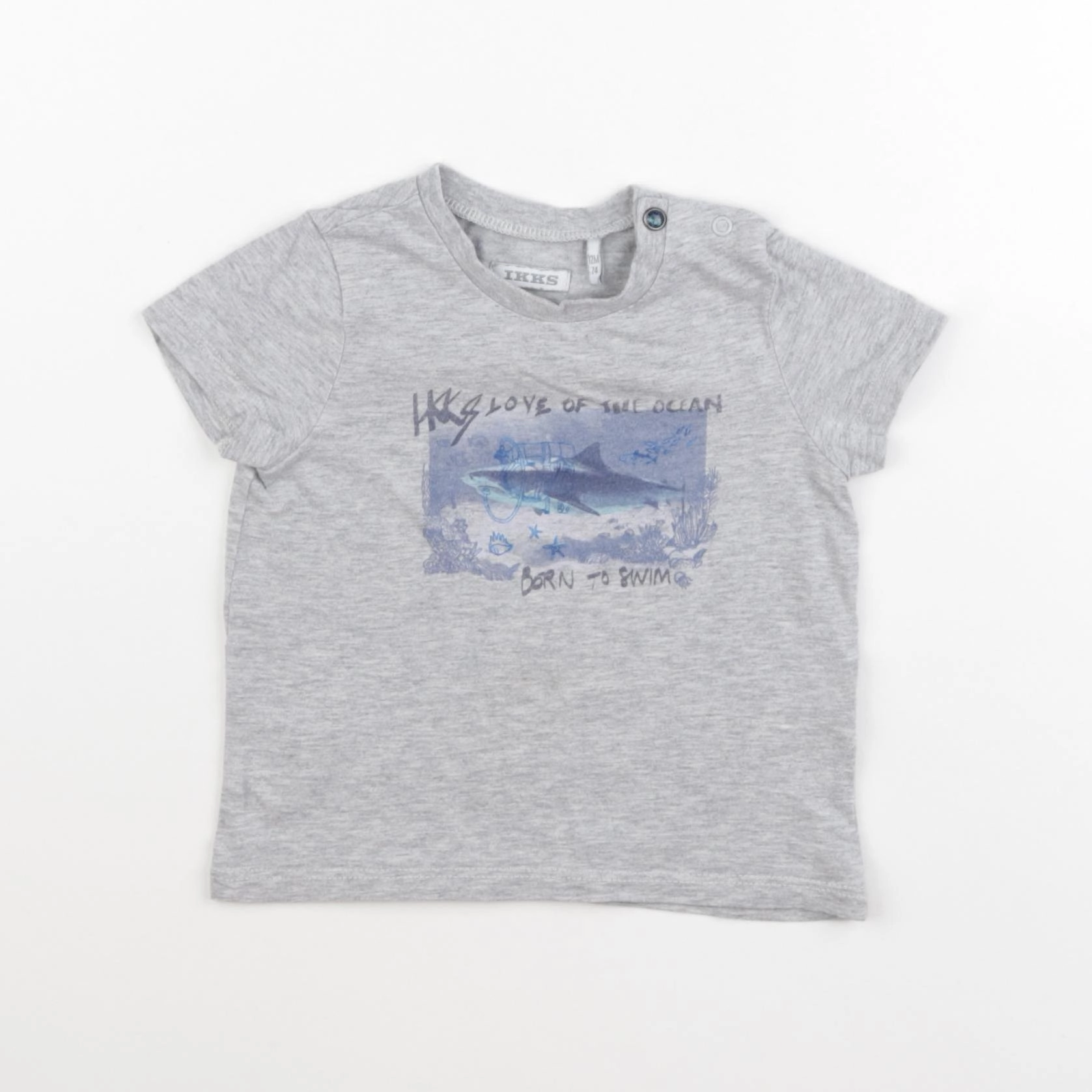 IKKS - tee-shirt gris - 12 mois