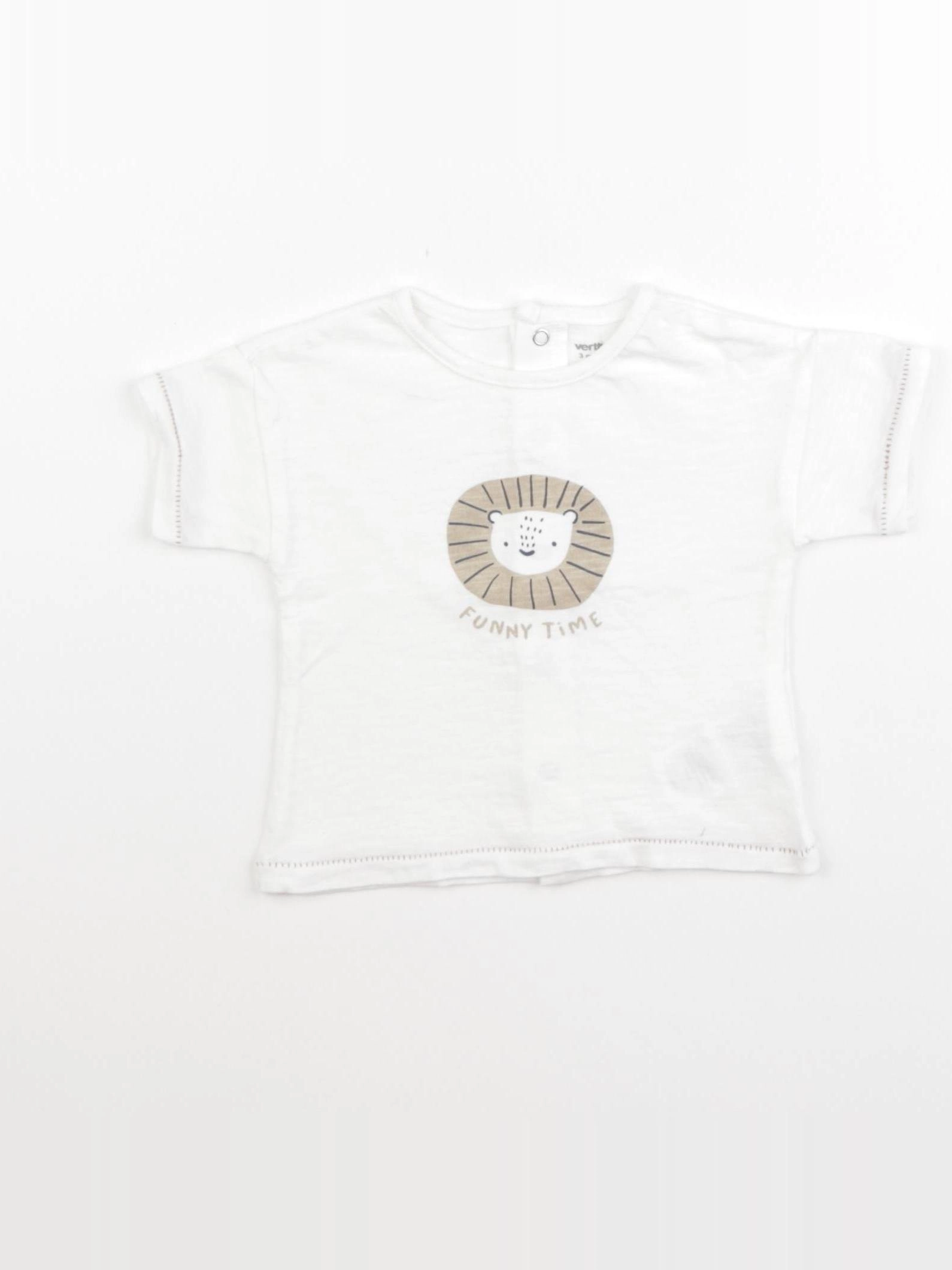 Vertbaudet - tee-shirt blanc - 3 mois