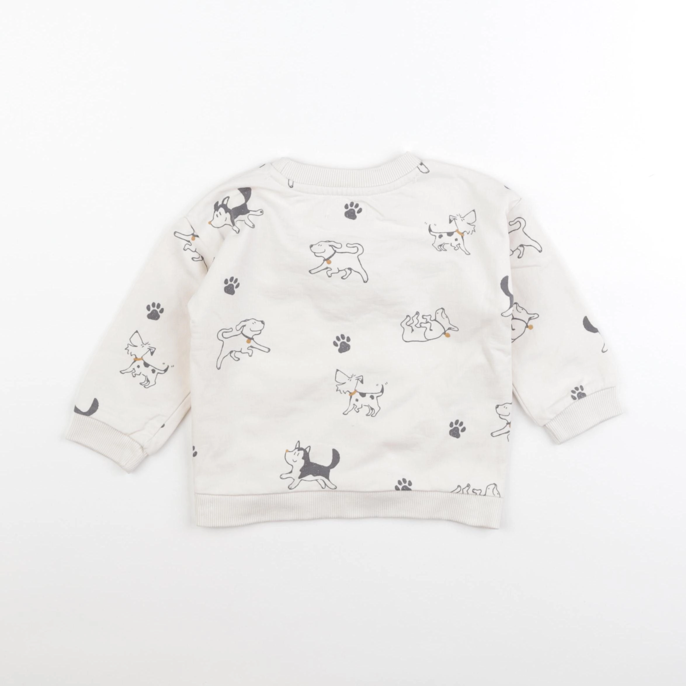 Mango - sweat beige, gris - 12/18 mois