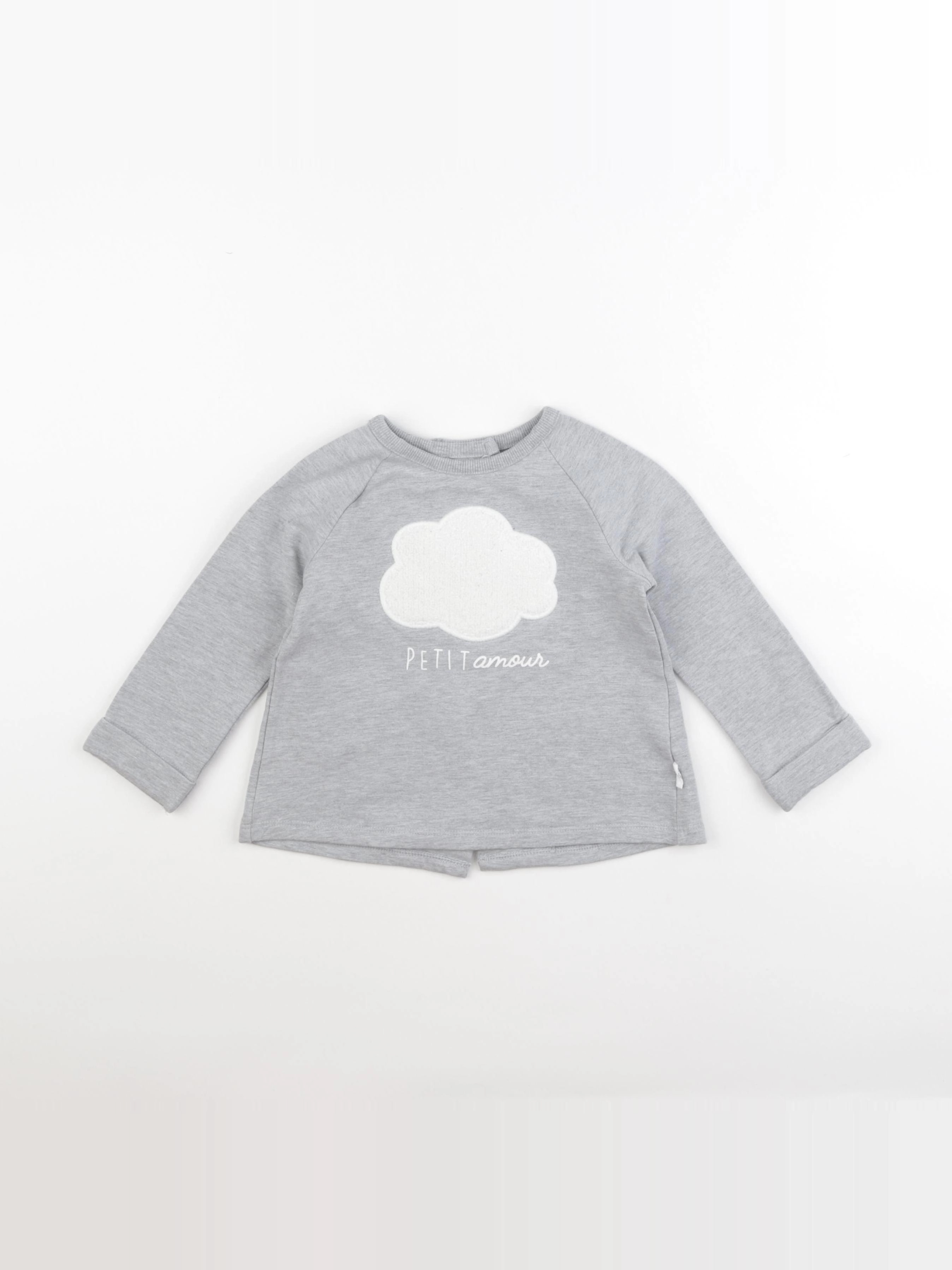La Redoute - sweat gris - 18 mois