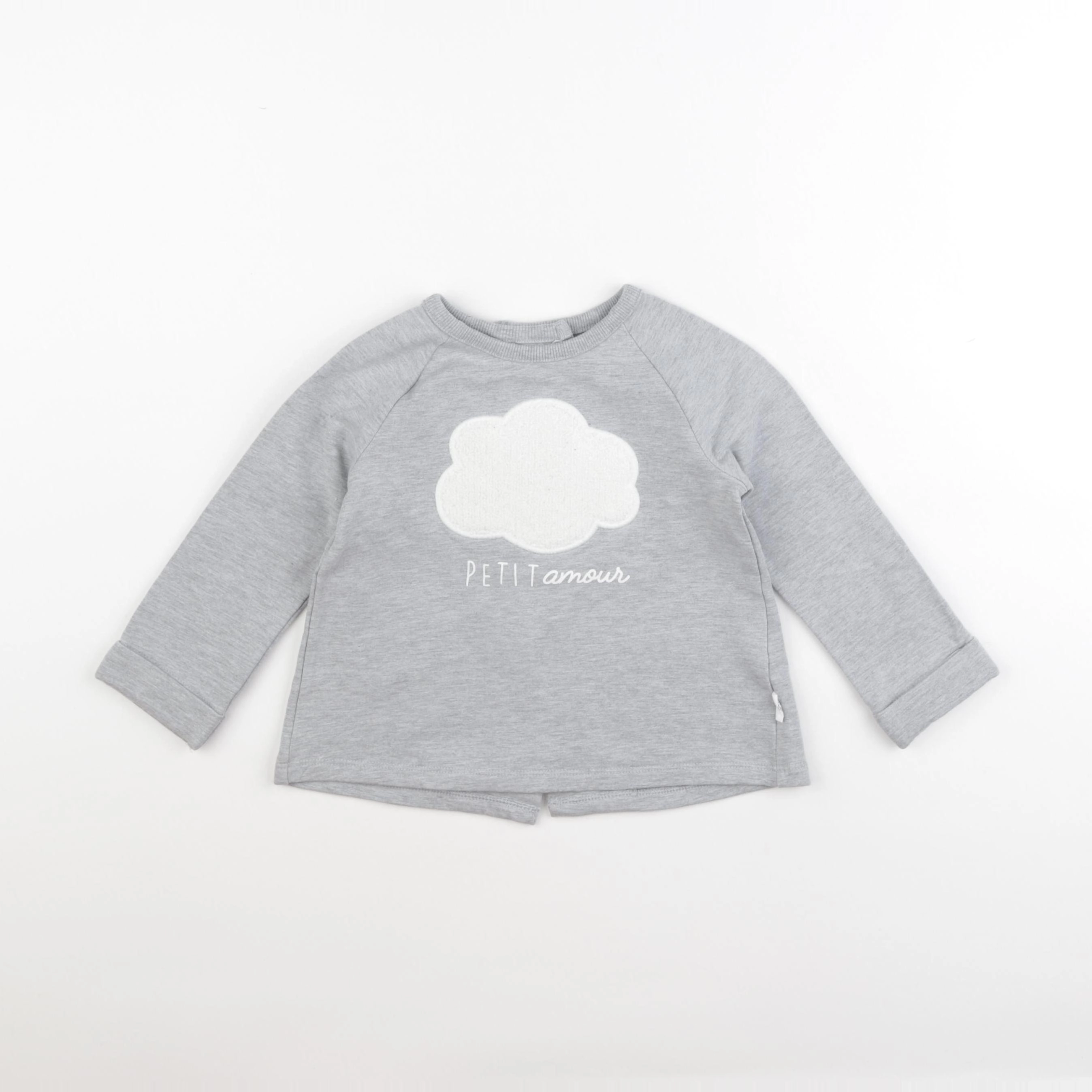La Redoute - sweat gris - 18 mois