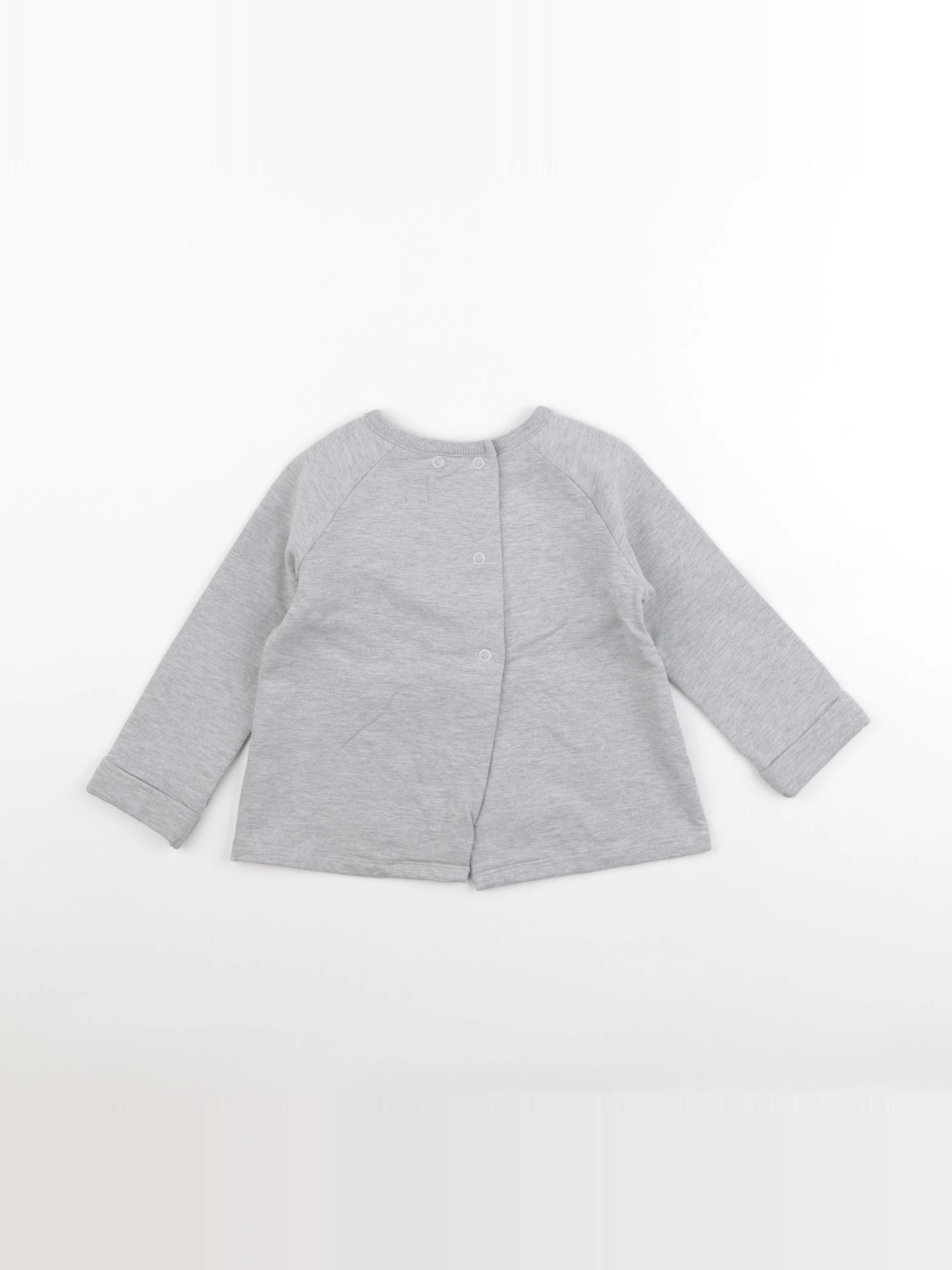 La Redoute - sweat gris - 18 mois