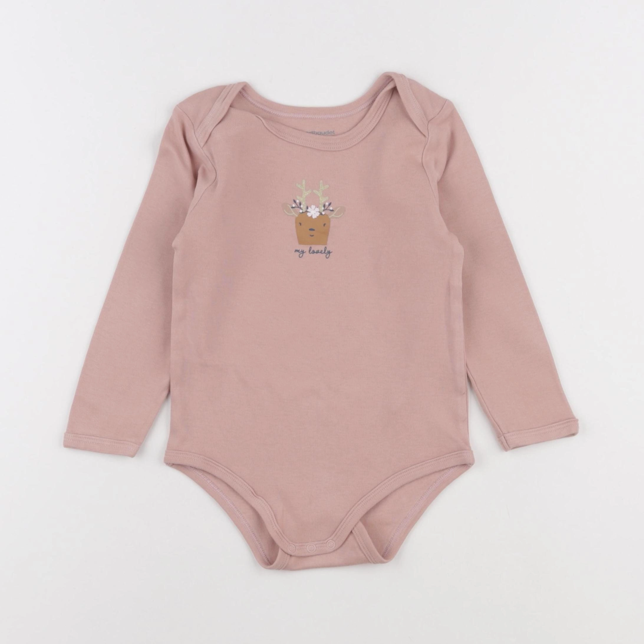 Vertbaudet - body rose - 36 mois