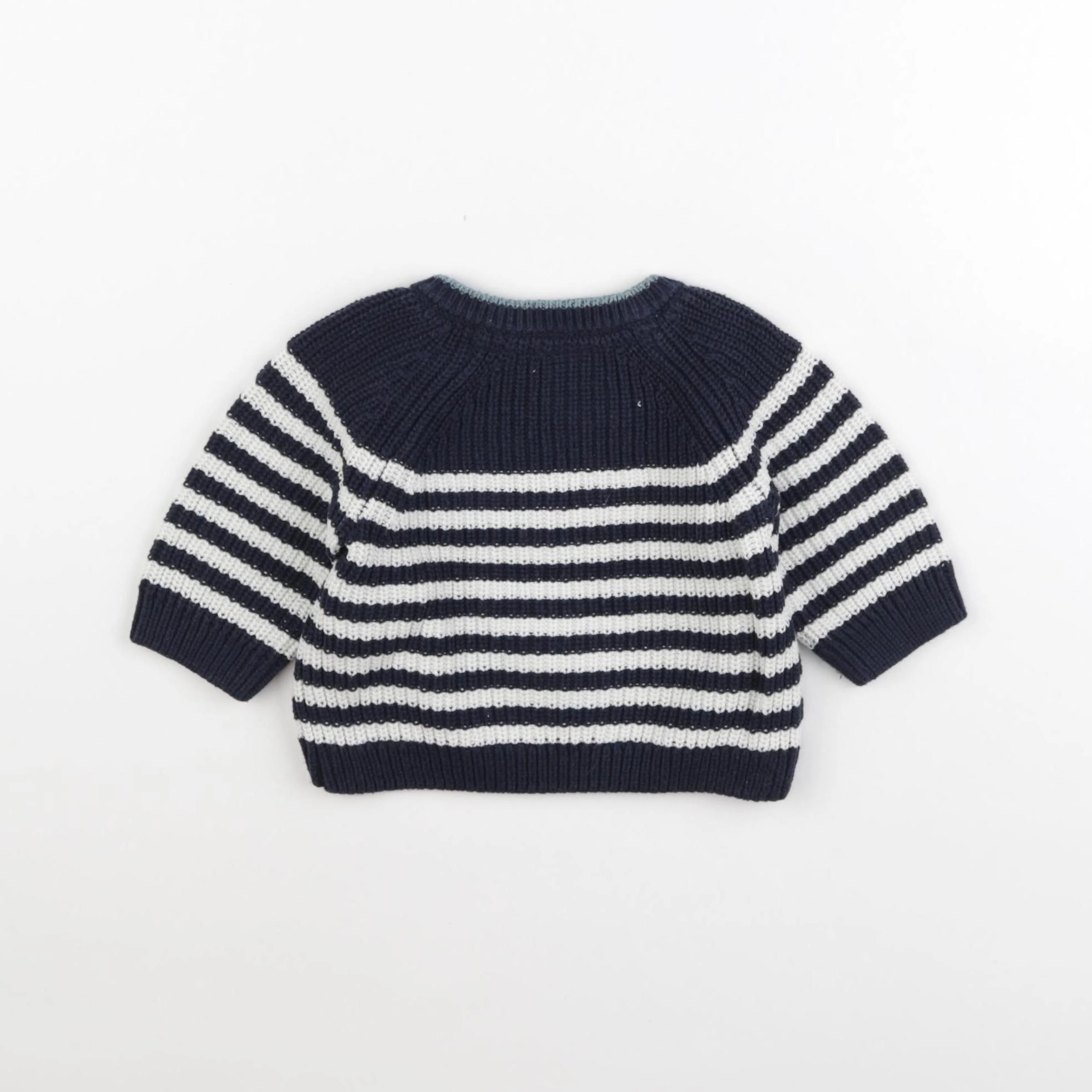 Tape à l'oeil - pull bleu, blanc - 3 mois