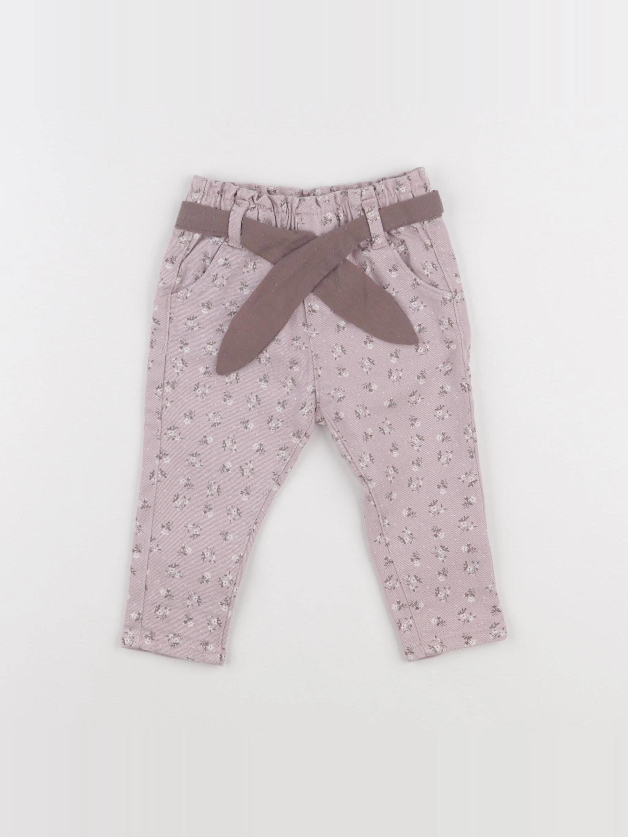 Vertbaudet - pantalon rose - 9 mois