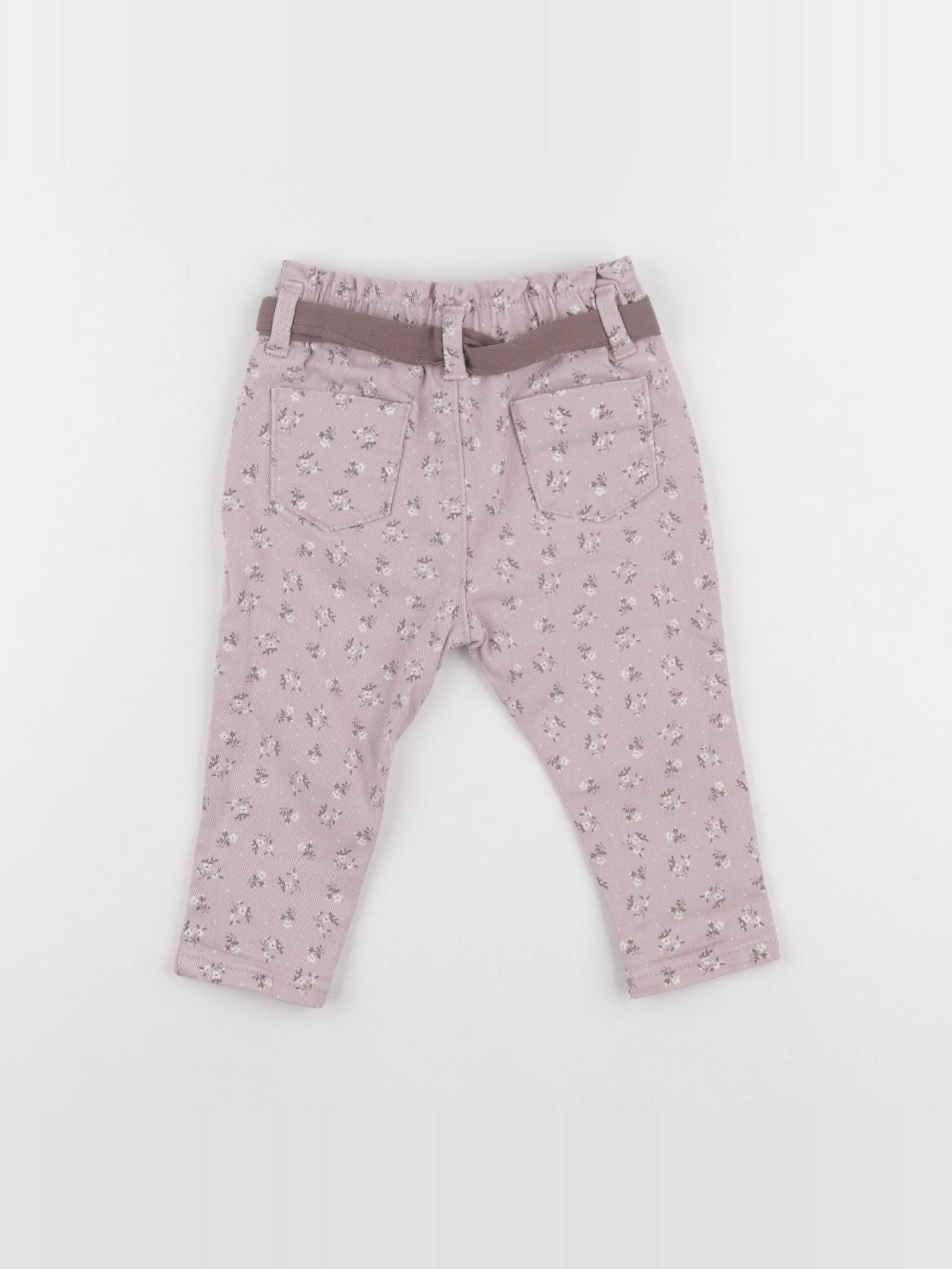 Vertbaudet - pantalon rose - 9 mois
