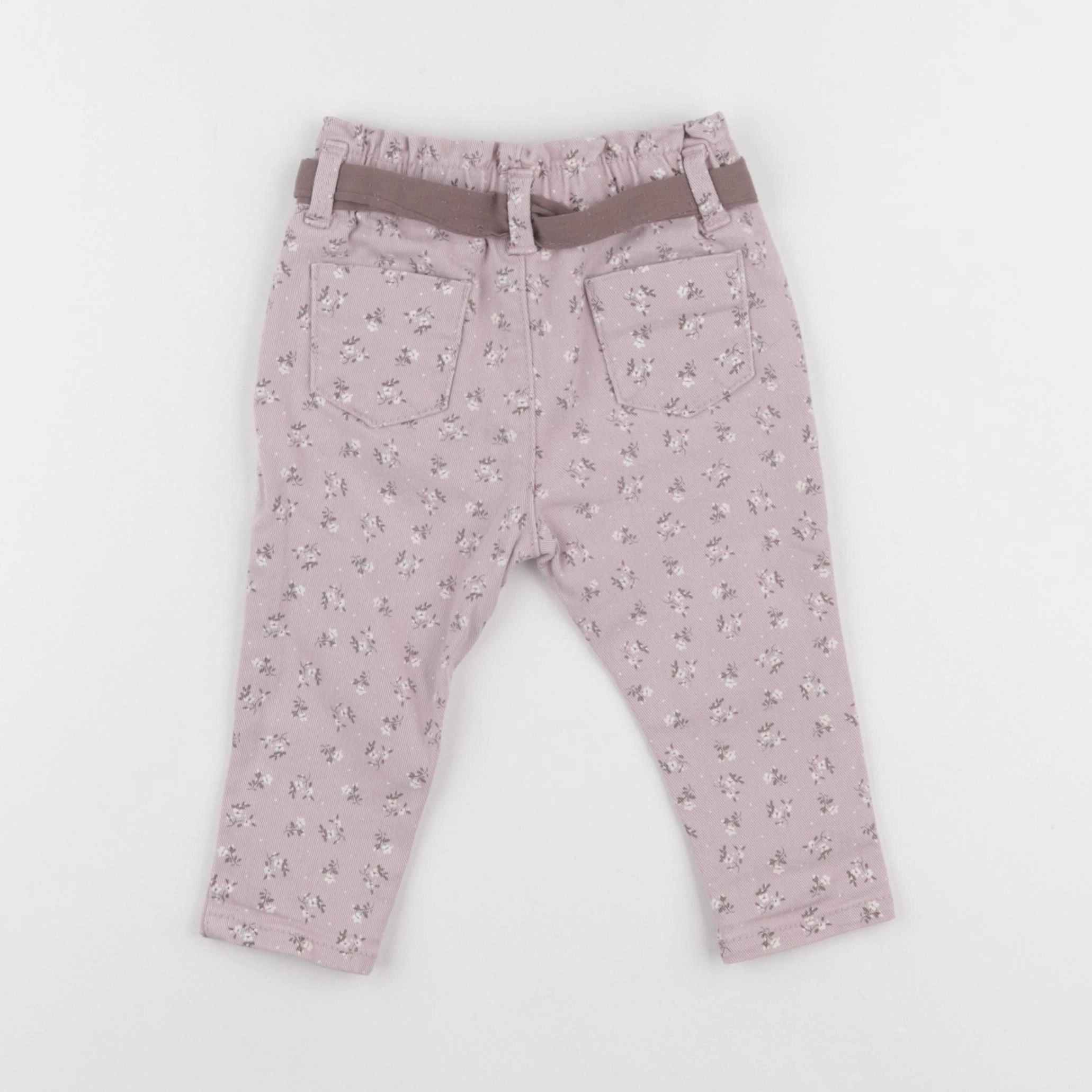 Vertbaudet - pantalon rose - 9 mois