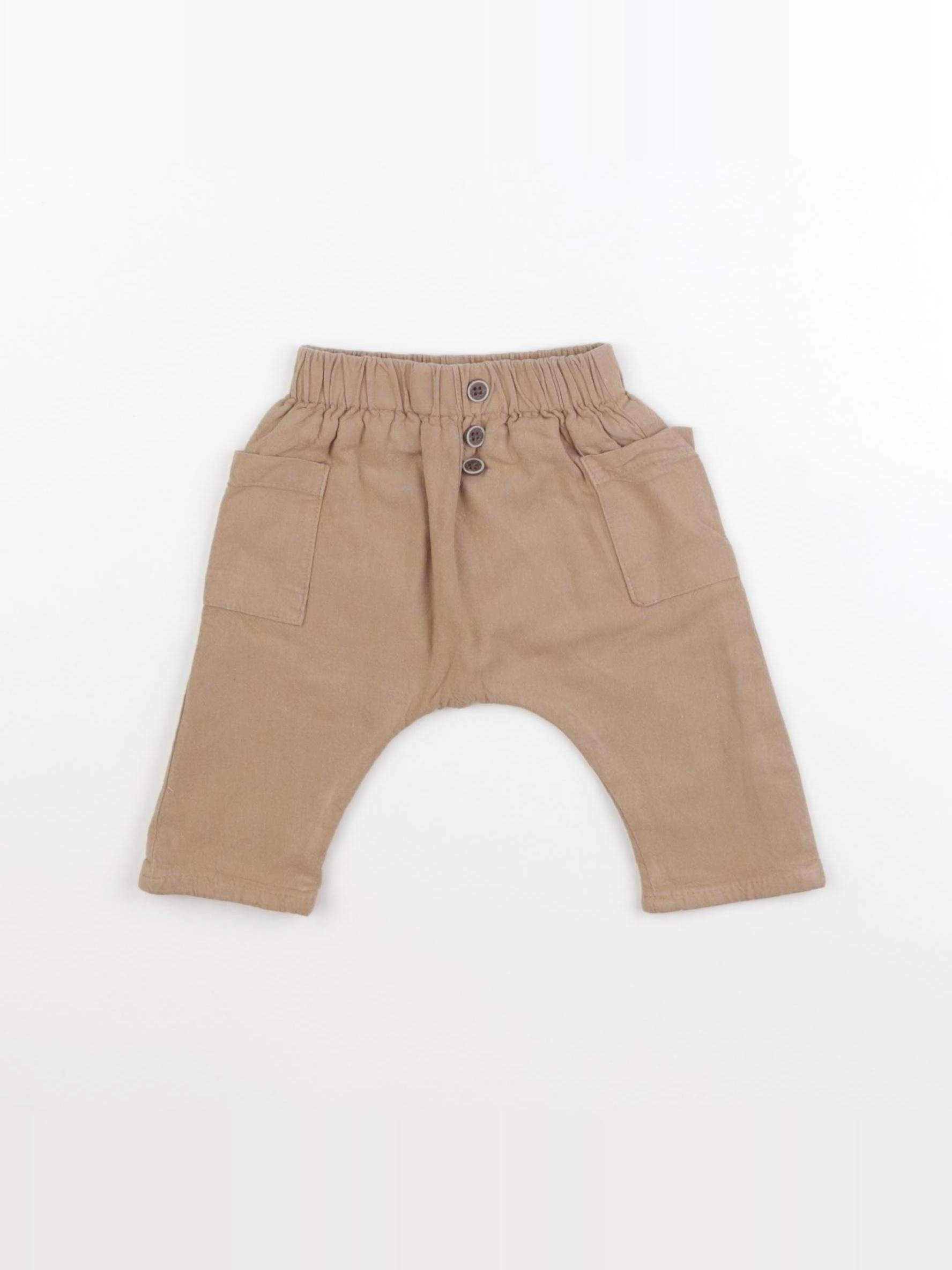 Vertbaudet - pantalon beige - 3 mois