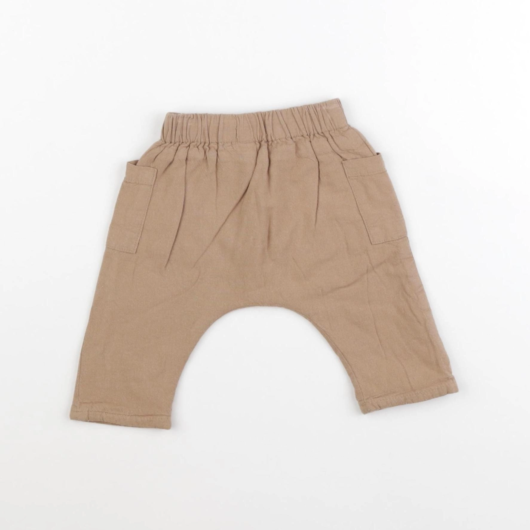 Vertbaudet - pantalon beige - 3 mois