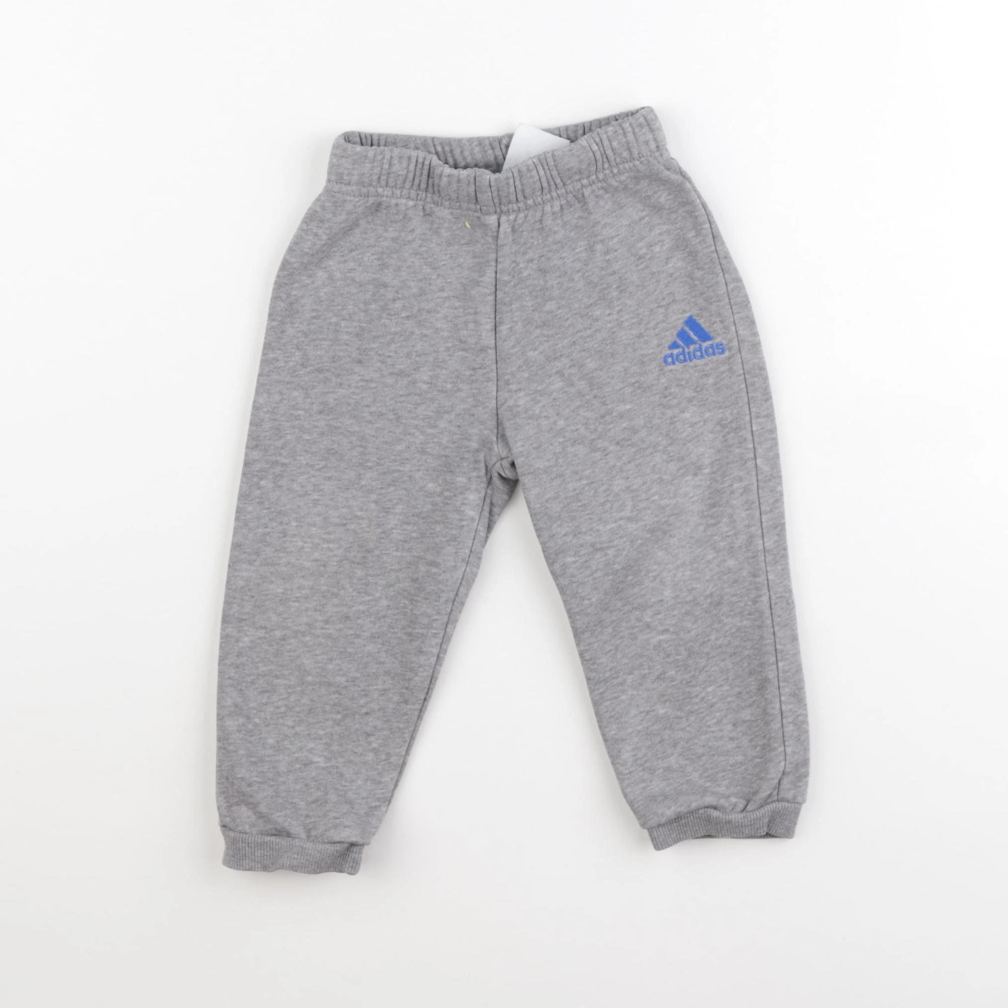 Adidas - jogging gris, bleu - 9/12 mois
