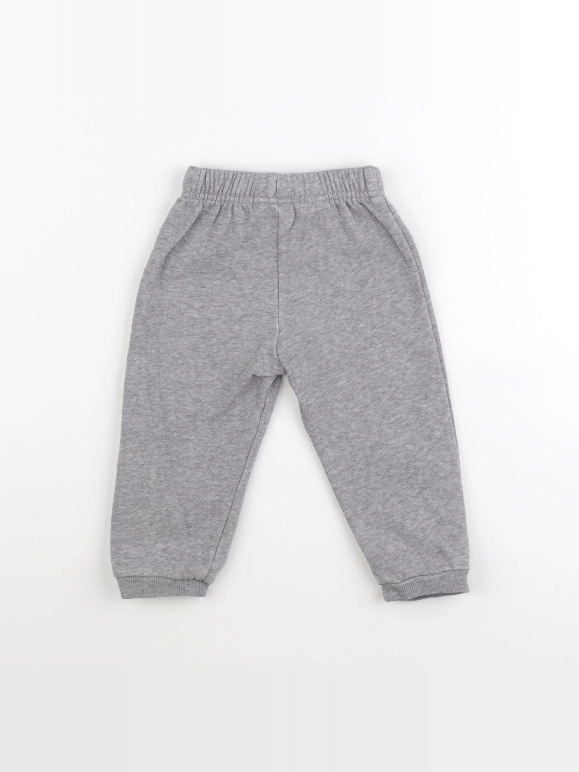 Adidas - jogging gris, bleu - 9/12 mois