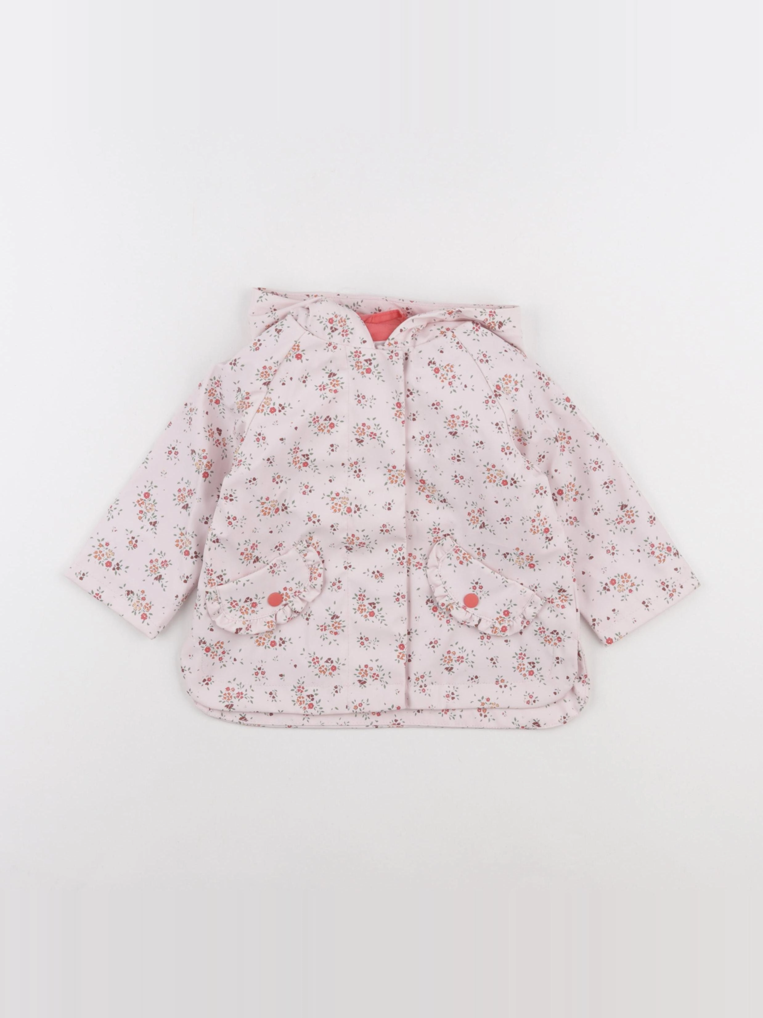 Vertbaudet - imperméable rose - 12 mois