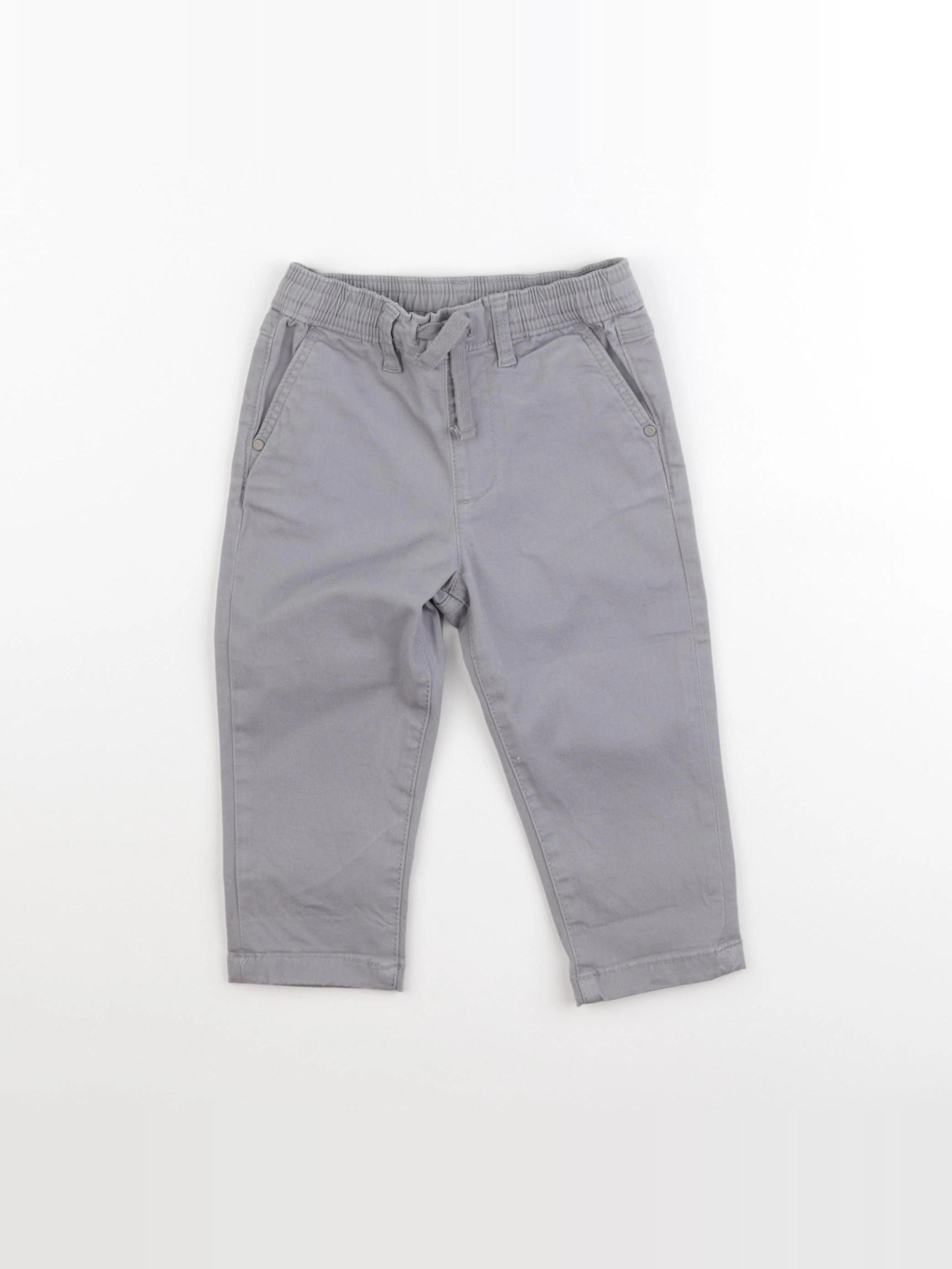 Mango - pantalon gris - 12/18 mois