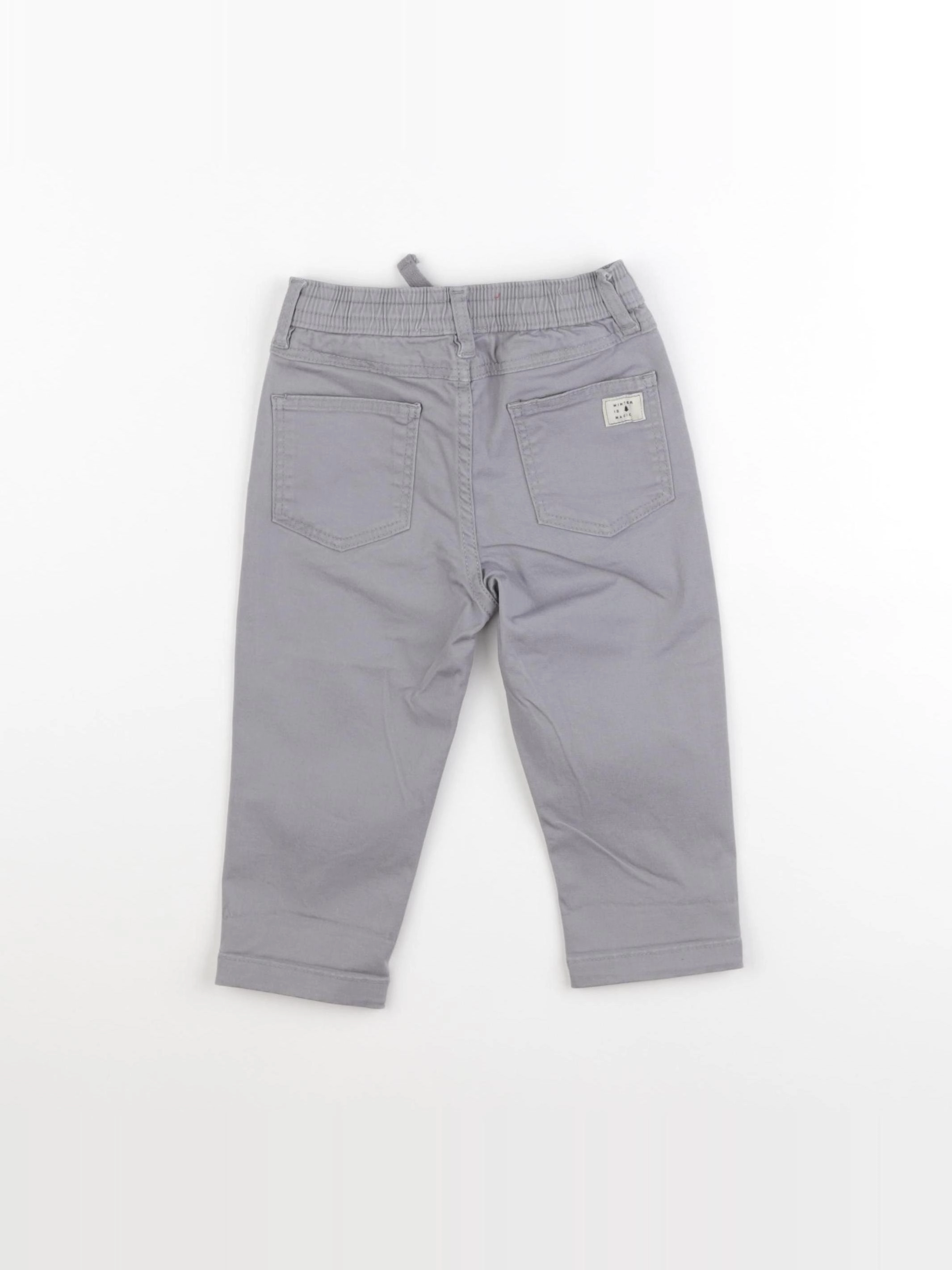 Mango - pantalon gris - 12/18 mois