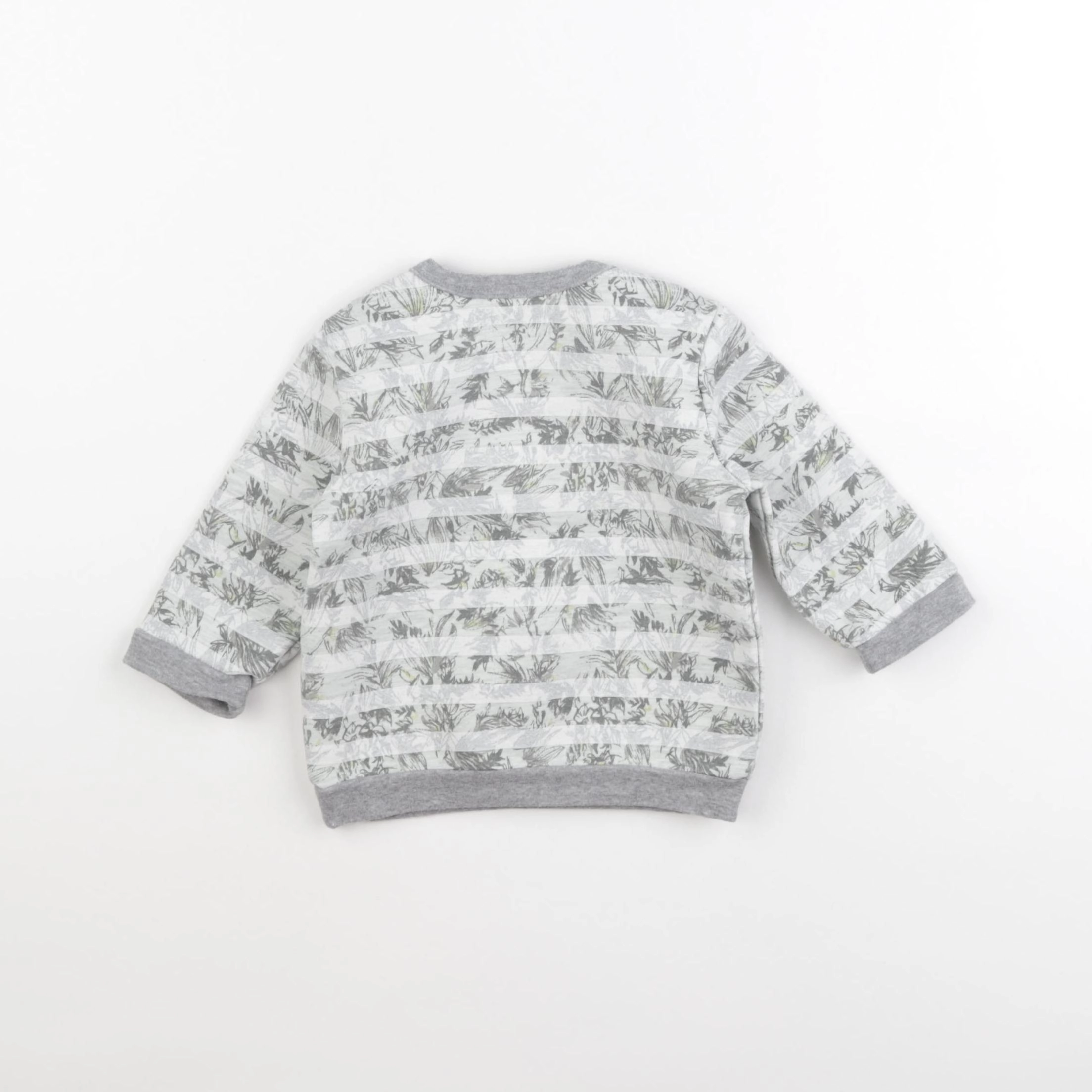 IKKS - sweat gris - 6 mois
