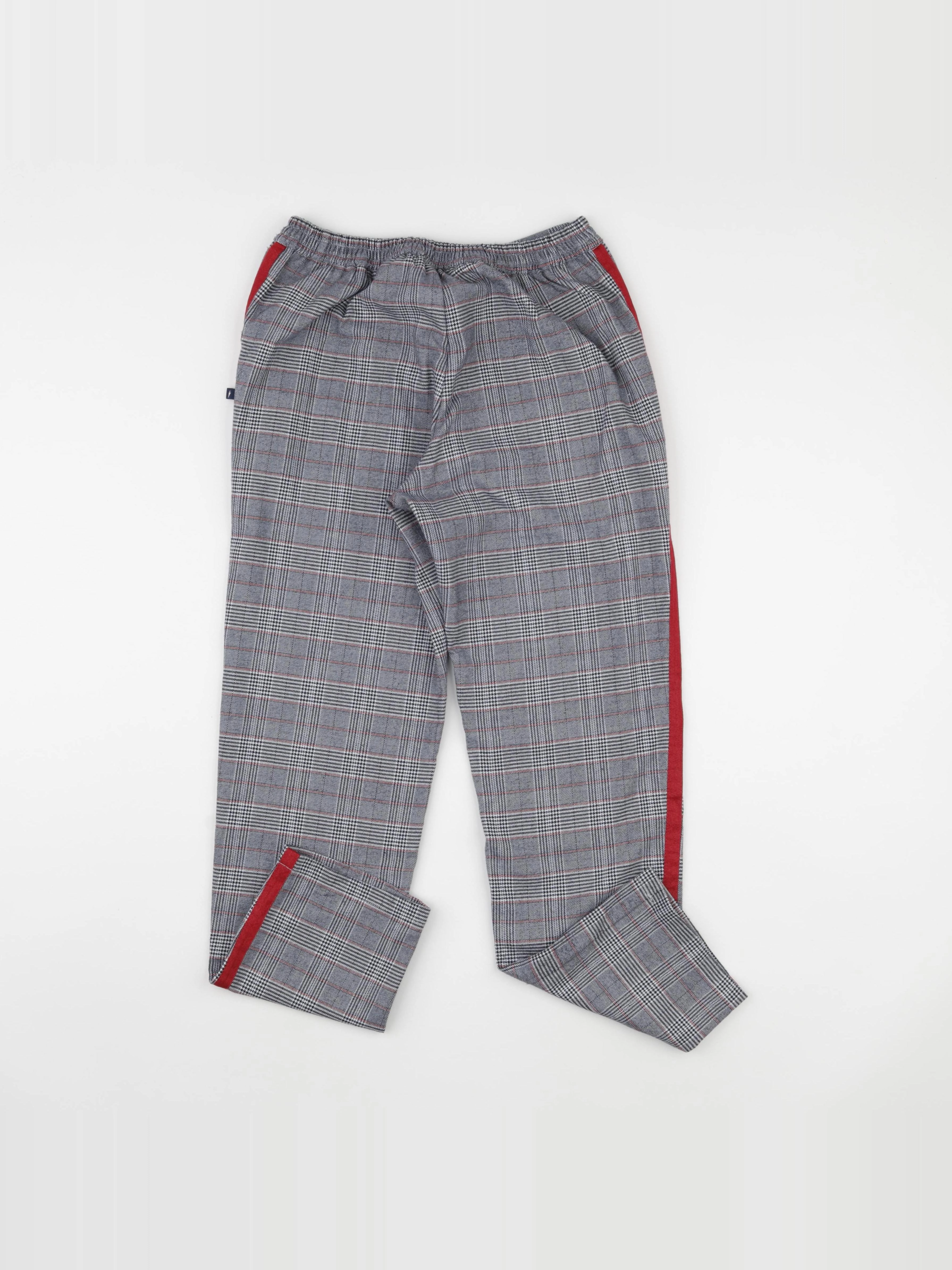 IKKS - pantalon gris, rouge - 12 ans