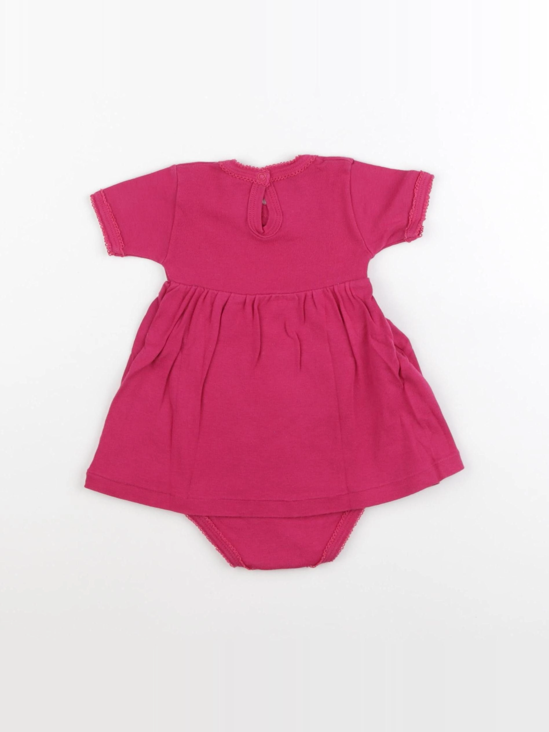 Petit Bateau - body robe rose - 6 mois