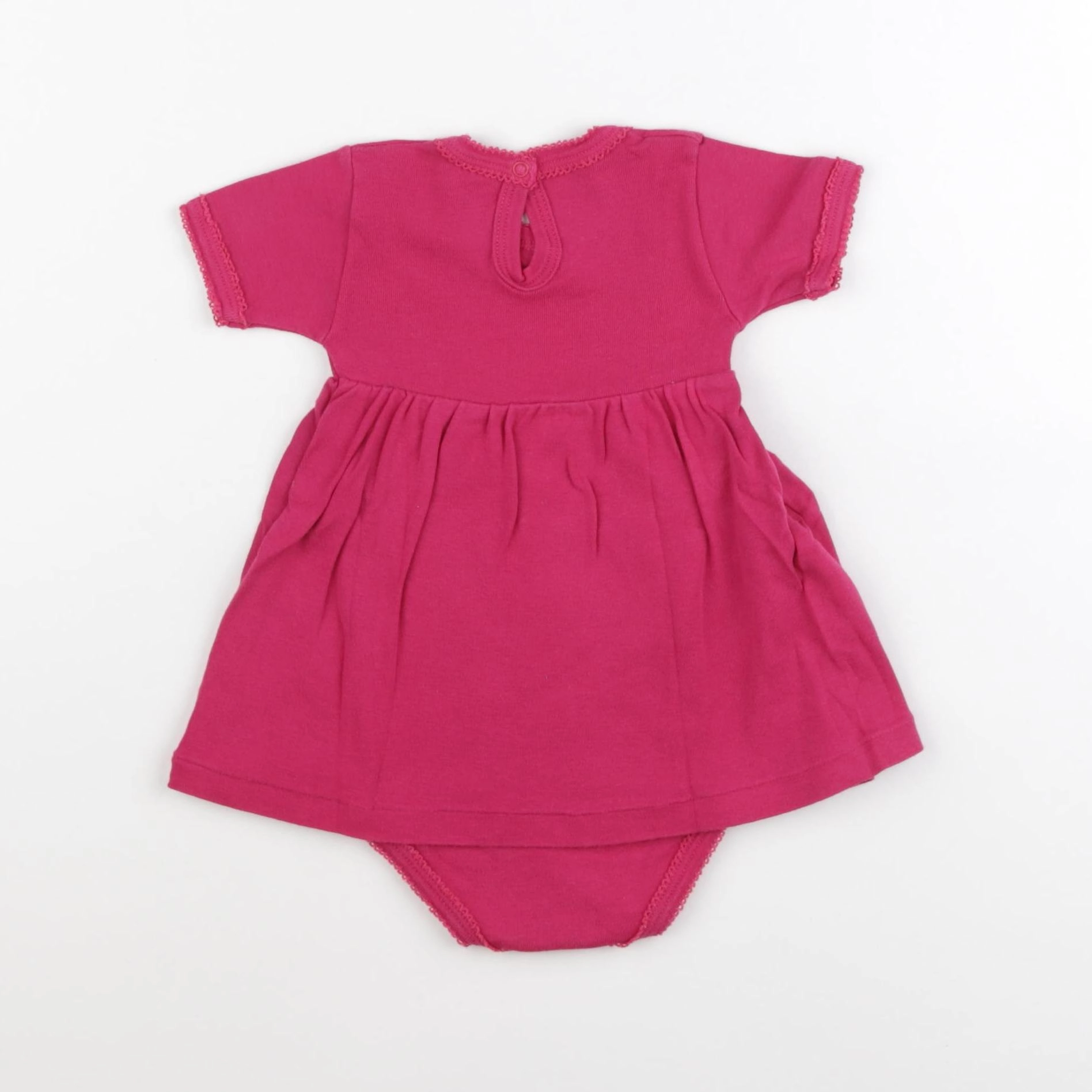 Petit Bateau - body robe rose - 6 mois