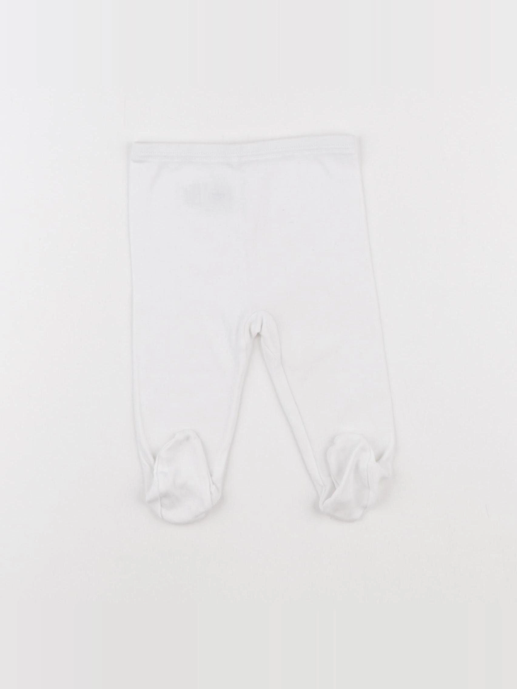 Petit Bateau - legging blanc - 3 mois