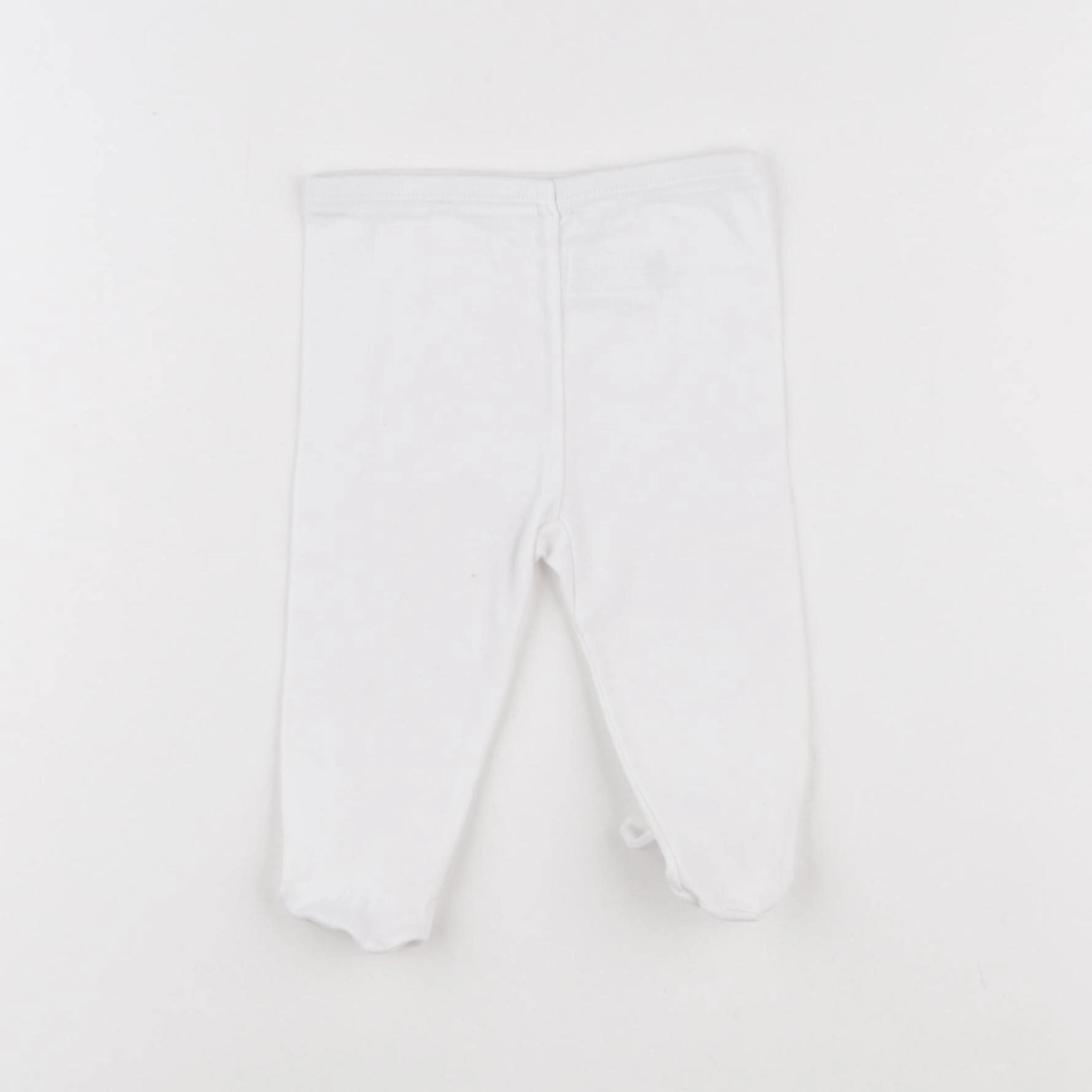 Petit Bateau - legging blanc - 3 mois