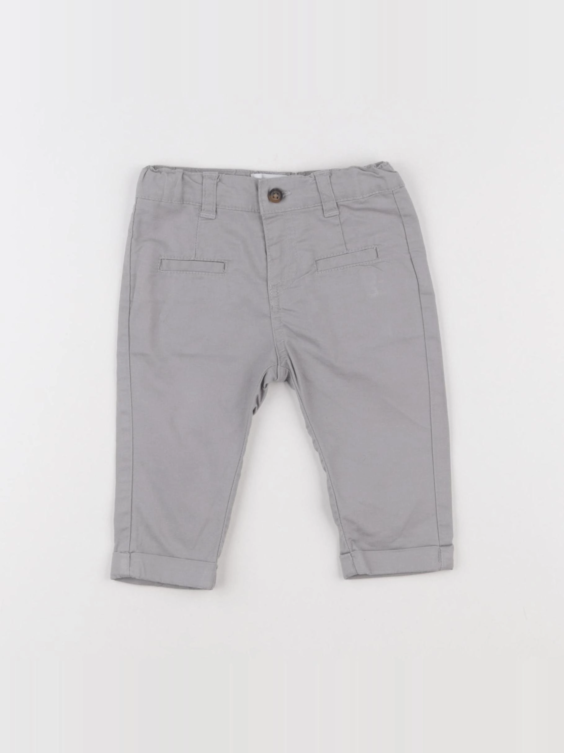 Vertbaudet - pantalon gris - 6 mois