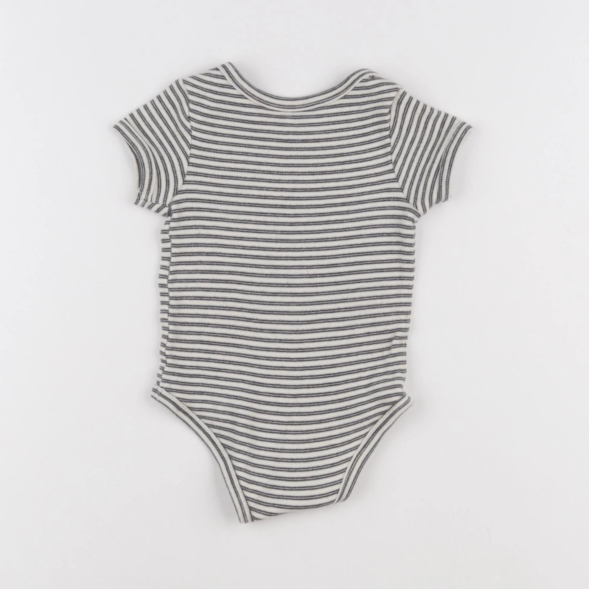 Vertbaudet - body bleu, beige - 12 mois
