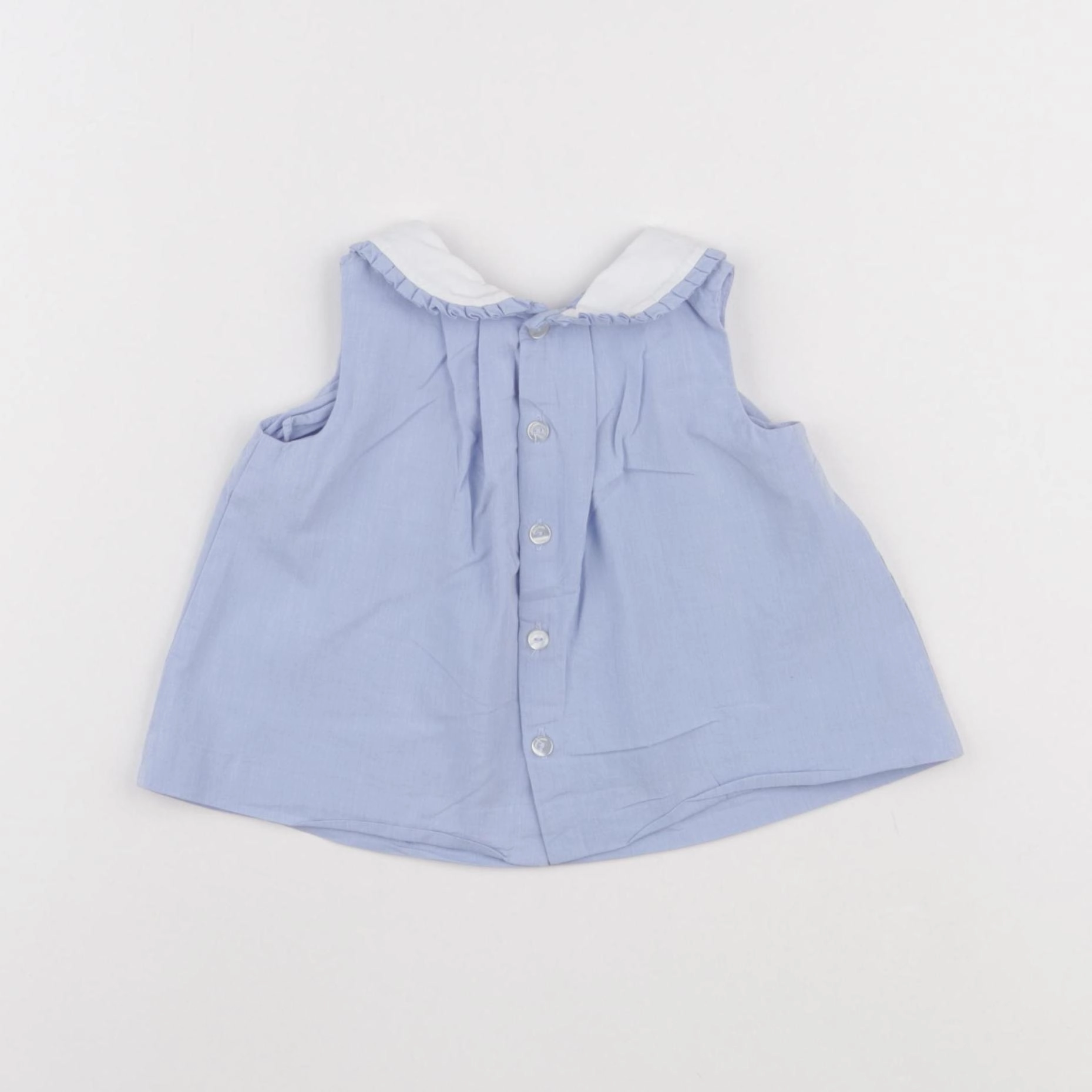 Jacadi - blouse bleu - 6 mois