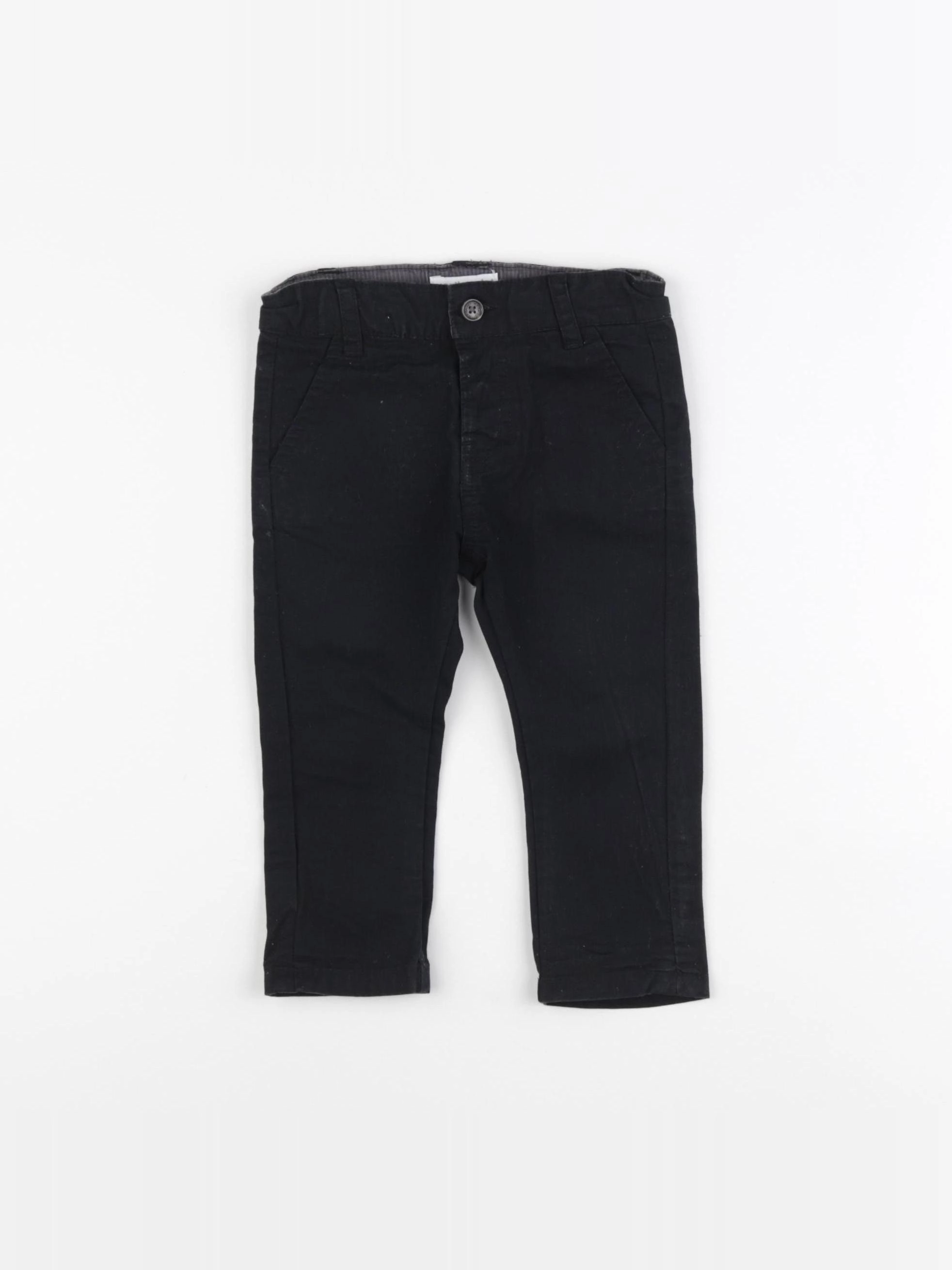 Vertbaudet - pantalon noir - 9 mois