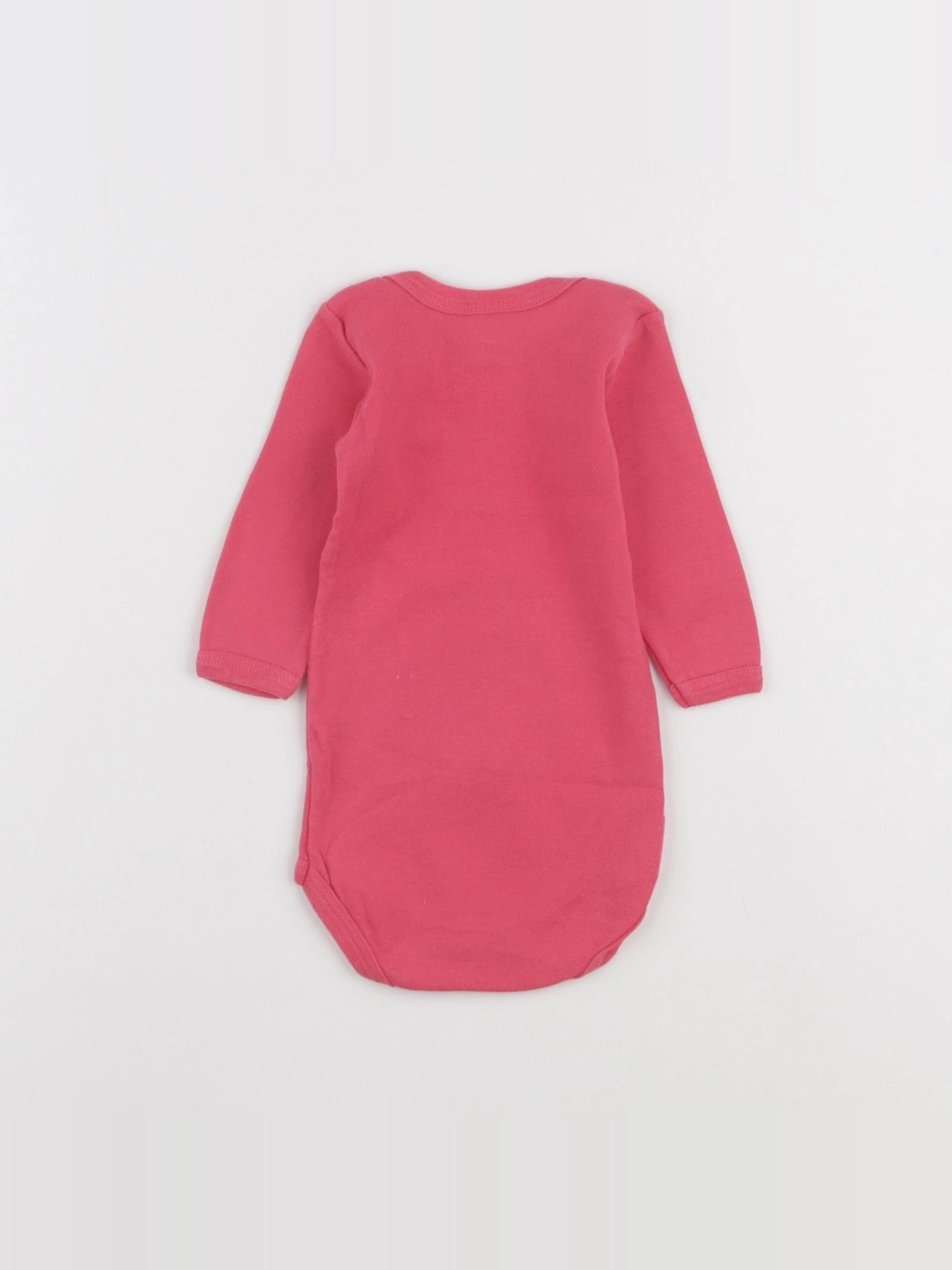Petit Bateau - body rose - 3 mois