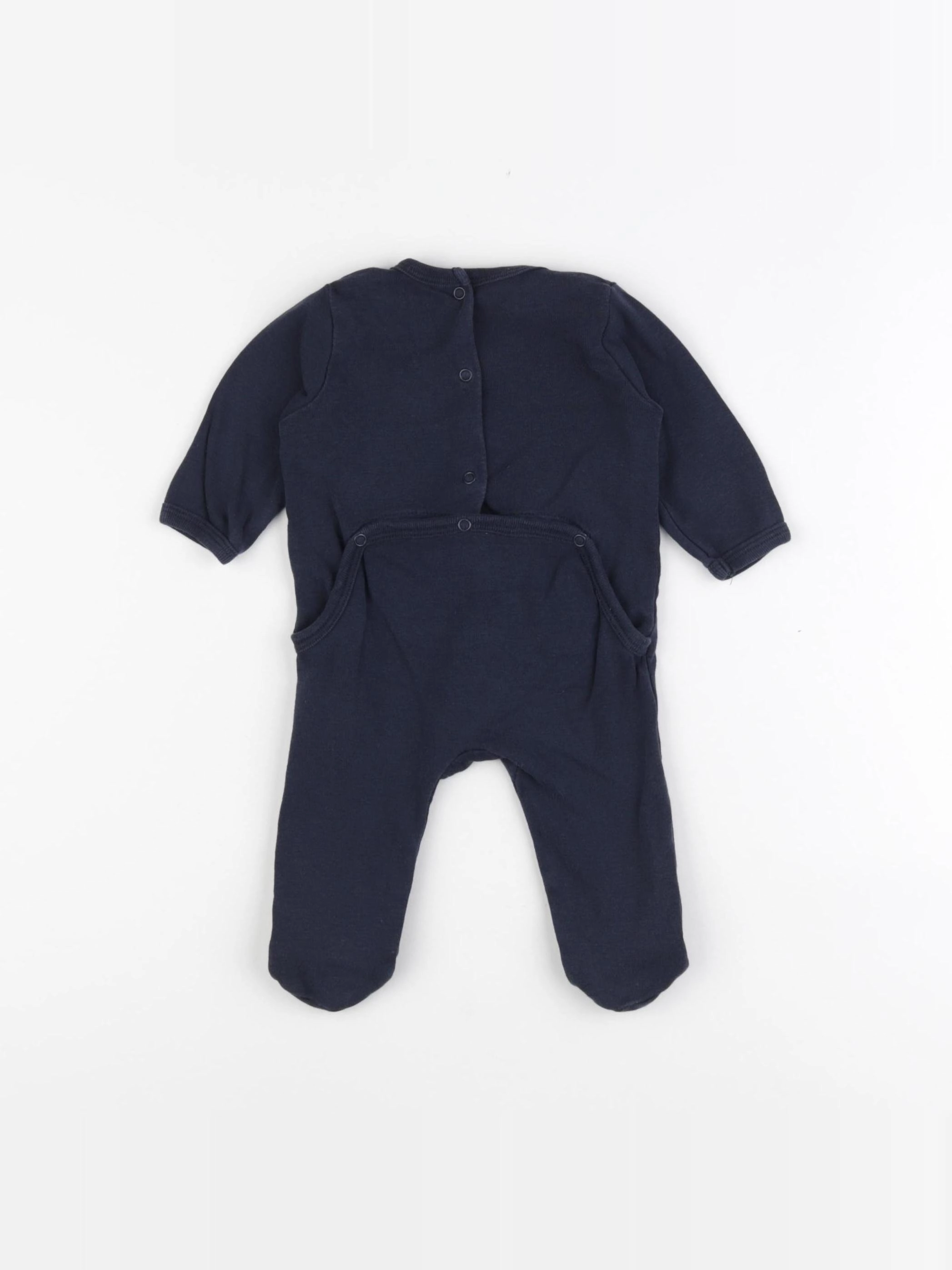 Vertbaudet - pyjama coton bleu - 3 mois