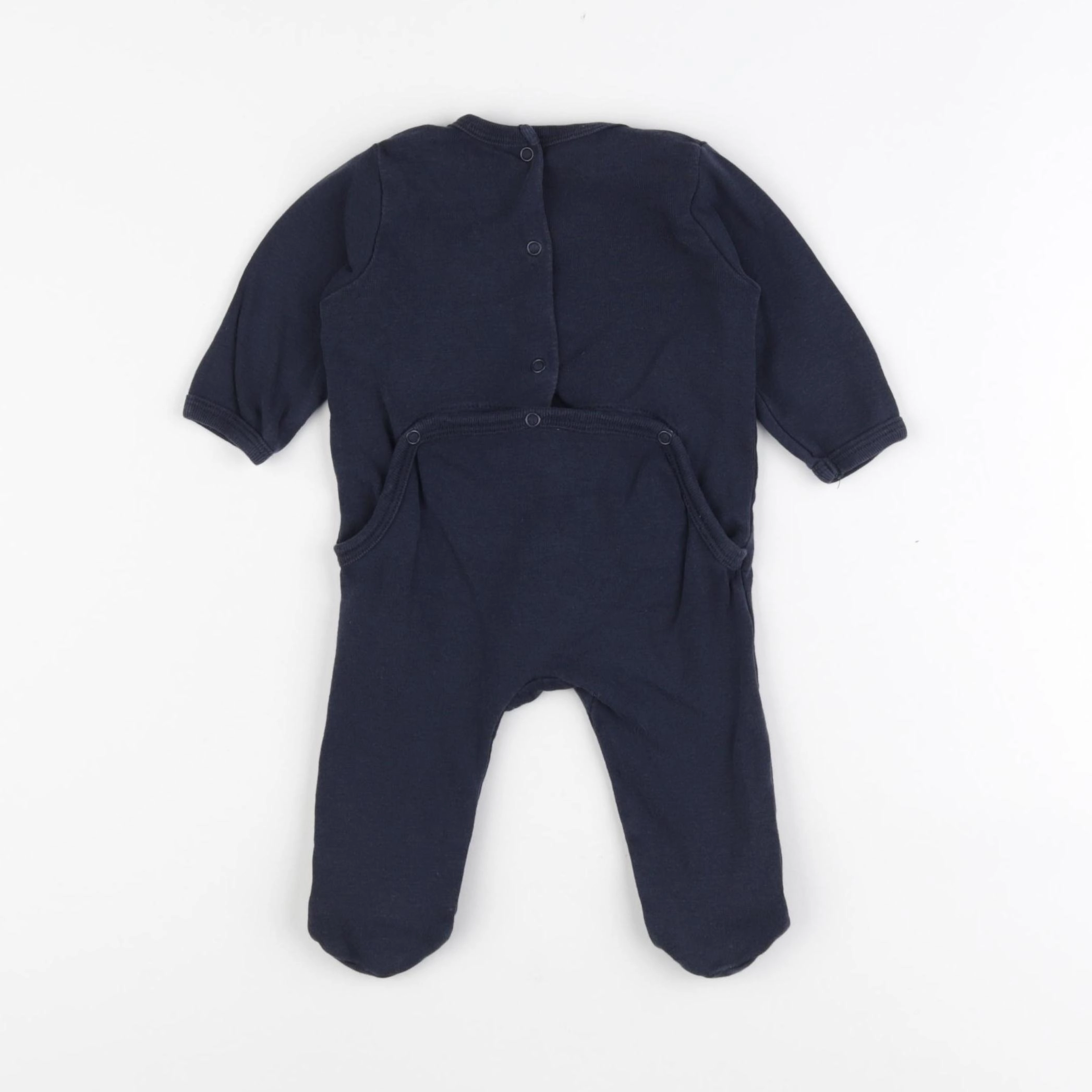 Vertbaudet - pyjama coton bleu - 3 mois