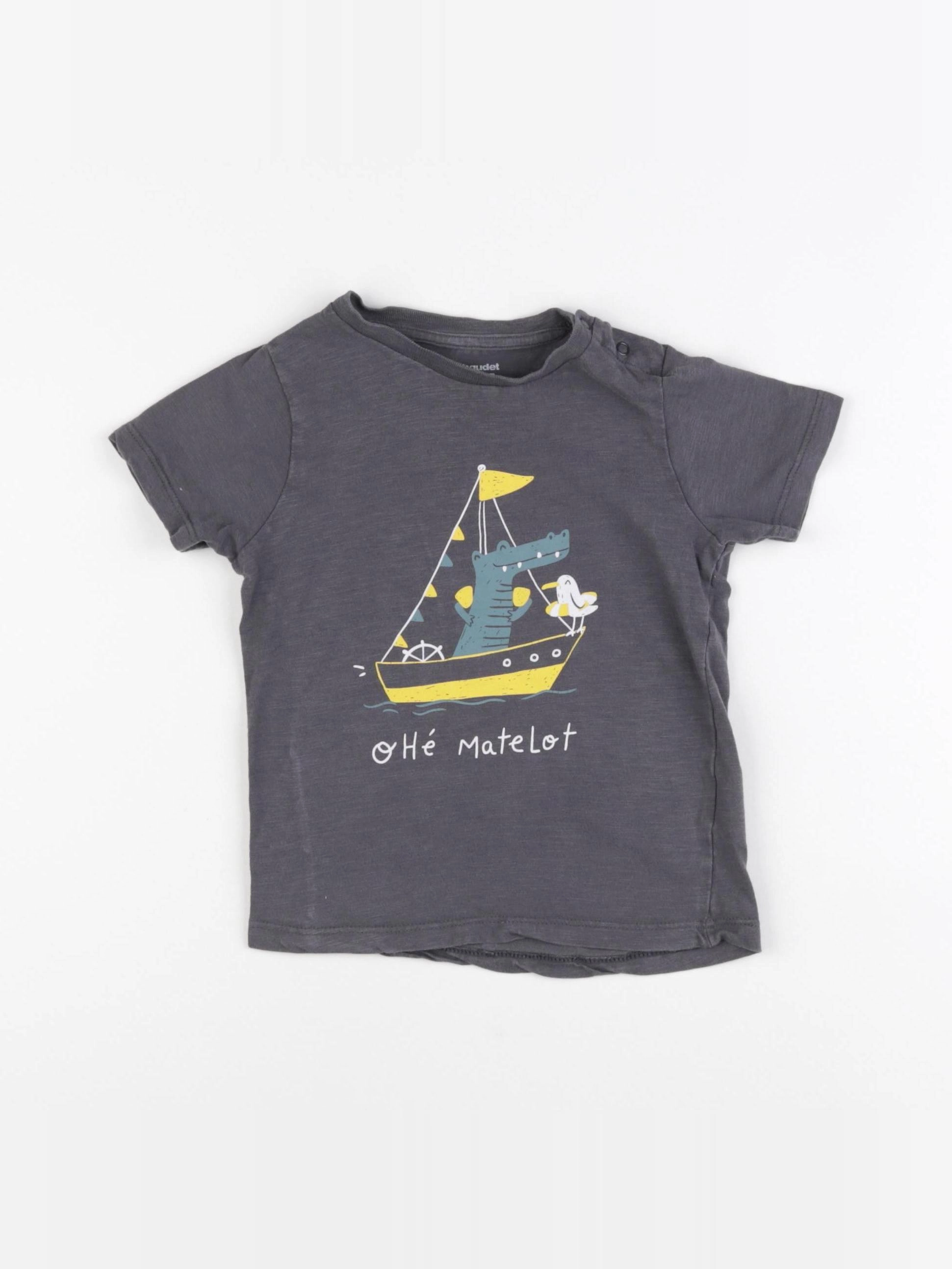 Vertbaudet - tee-shirt gris - 36 mois
