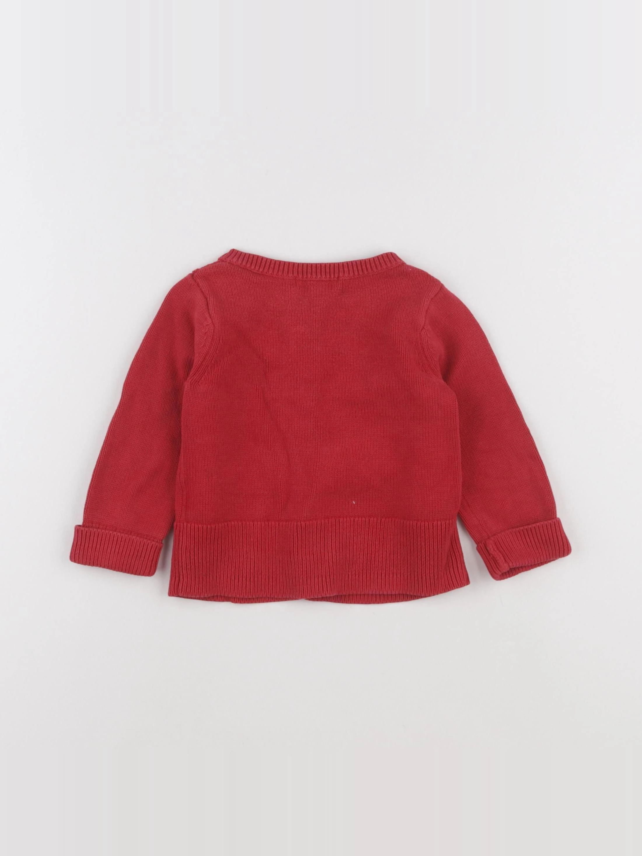 Jacadi - gilet rouge - 2 ans