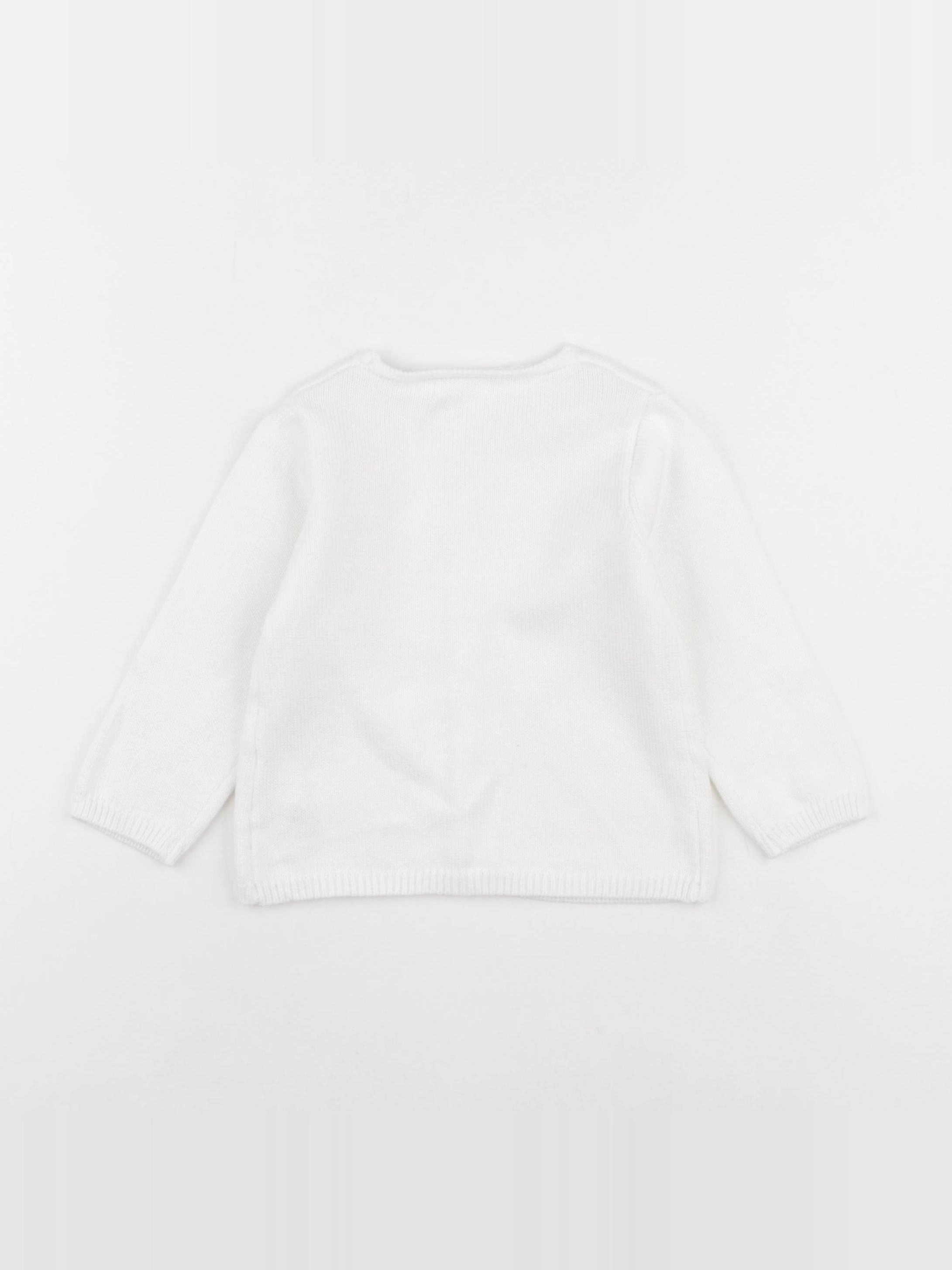 Boutchou - gilet blanc - 18 mois