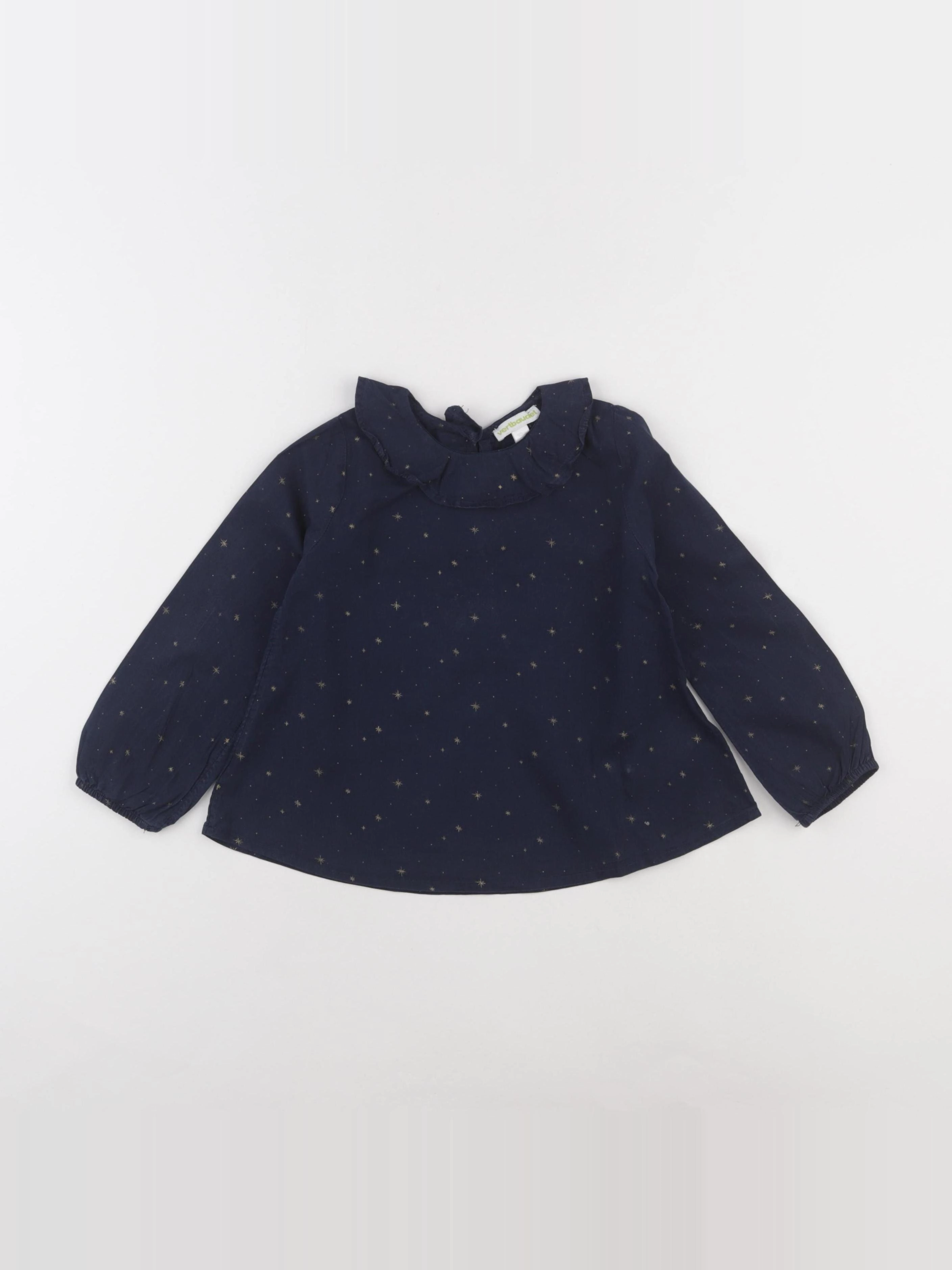 Vertbaudet - blouse bleu - 4 ans
