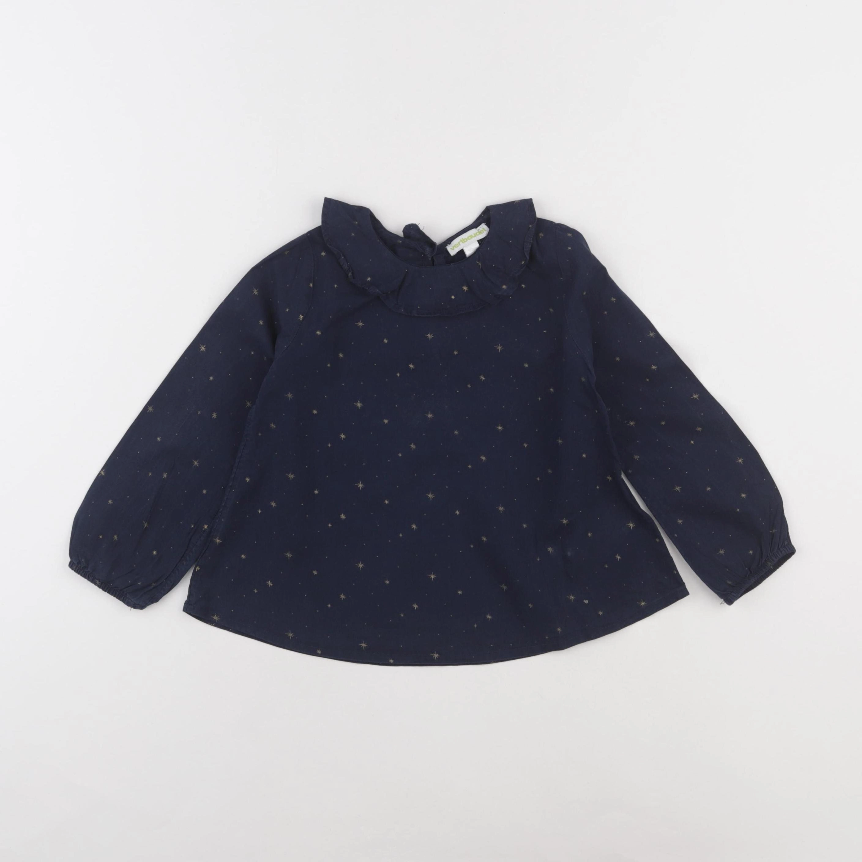 Vertbaudet - blouse bleu - 4 ans
