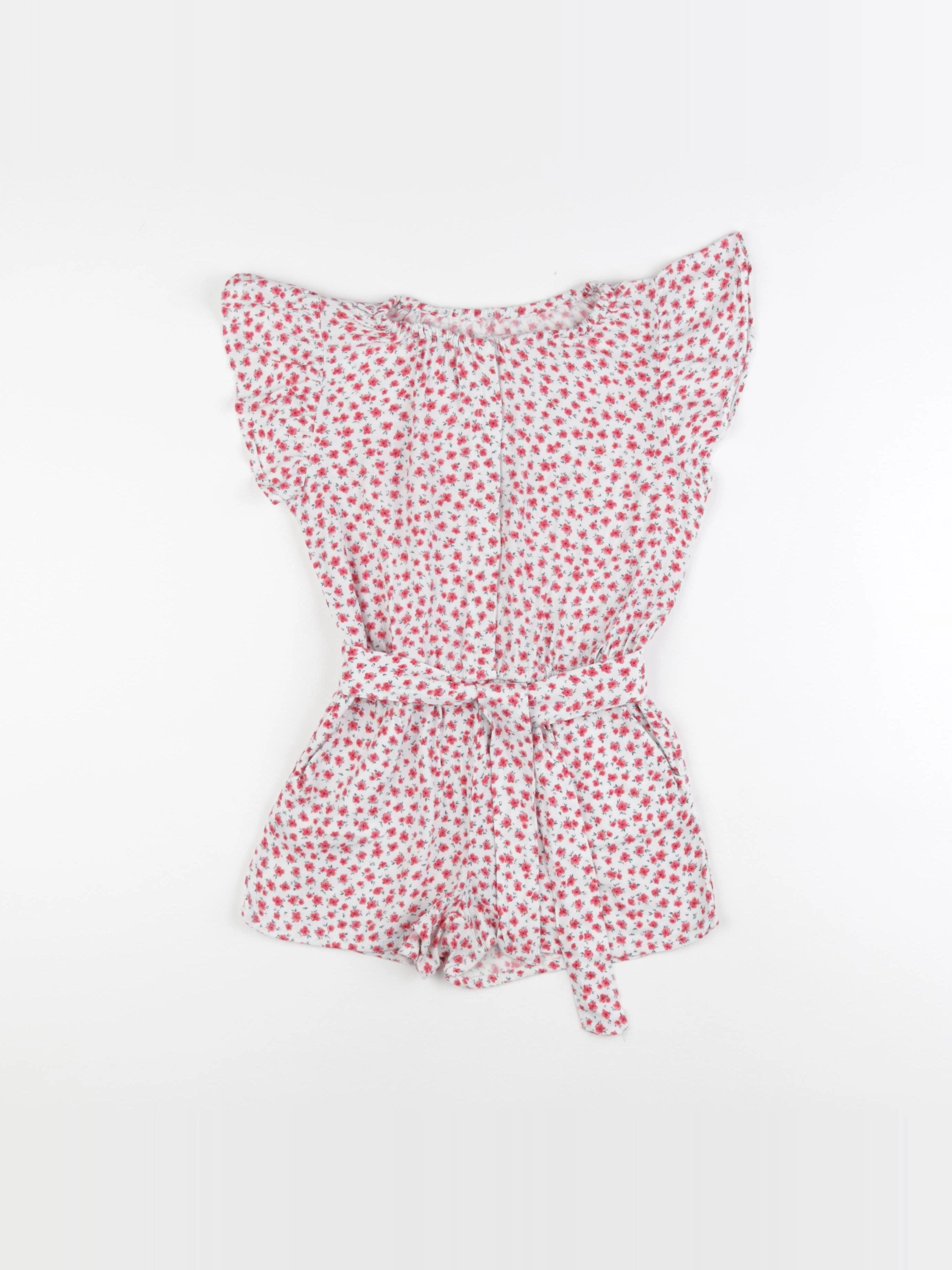 Vertbaudet - combinaison rouge, blanc - 7 ans