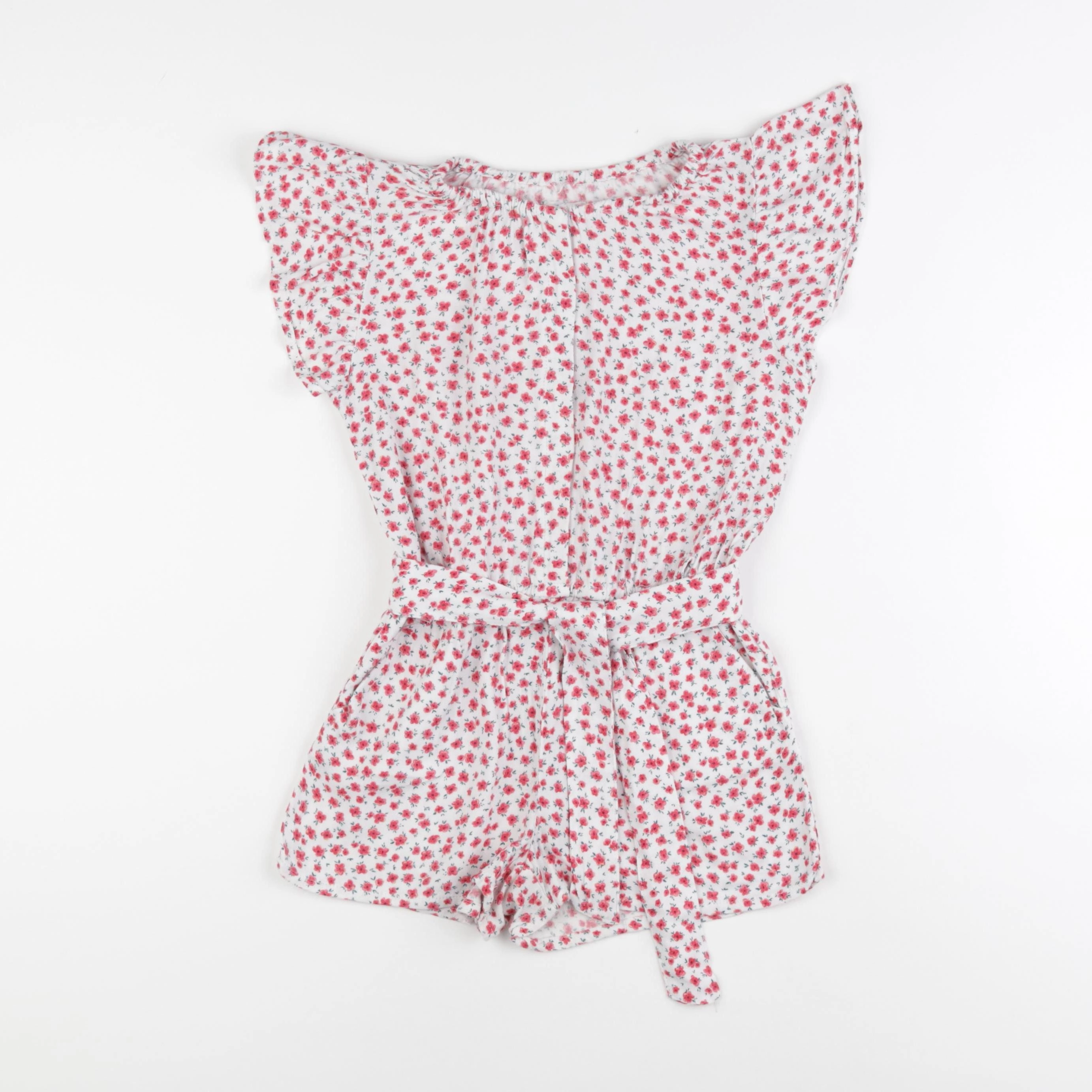 Vertbaudet - combinaison rouge, blanc - 7 ans