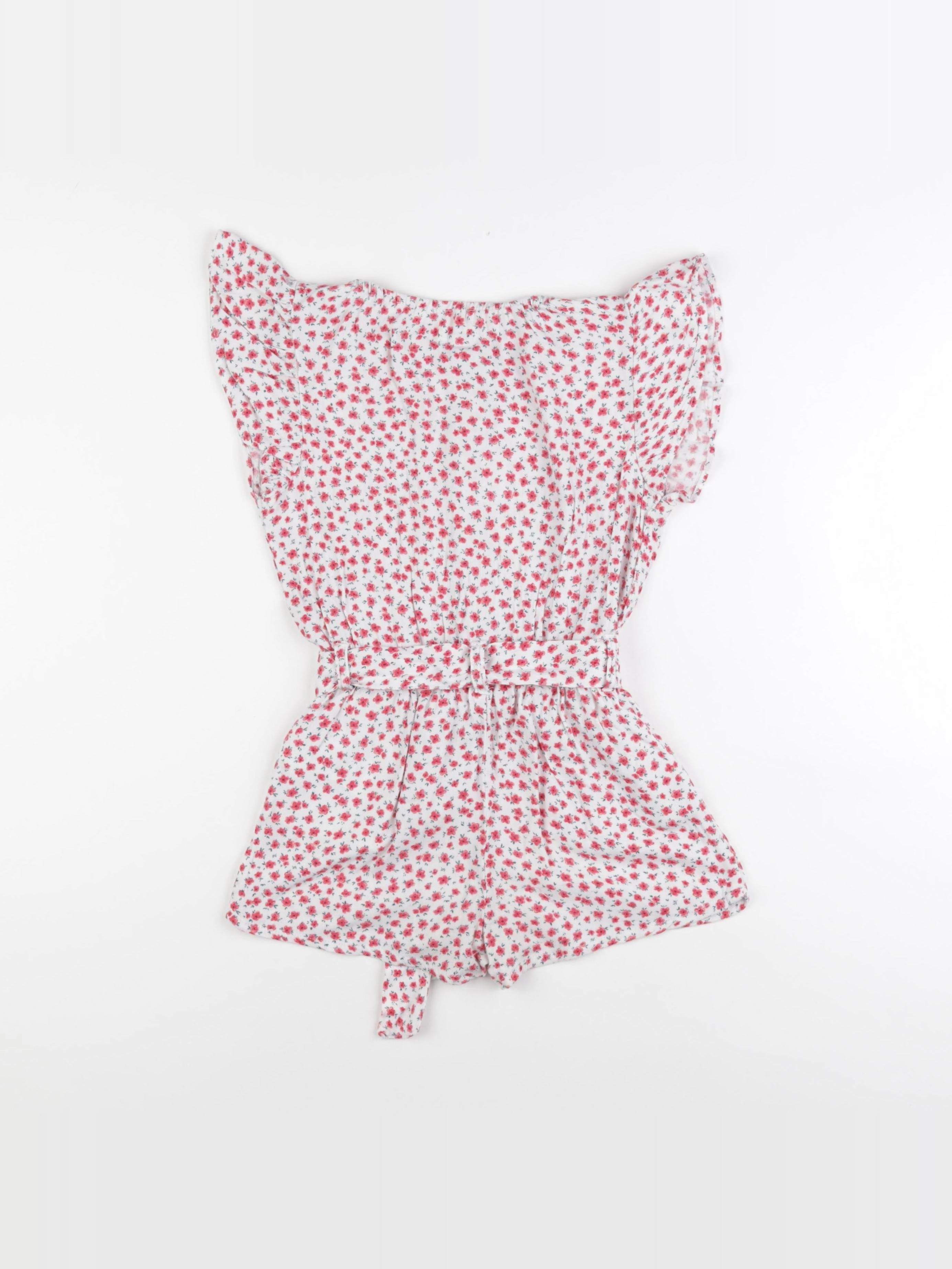 Vertbaudet - combinaison rouge, blanc - 7 ans